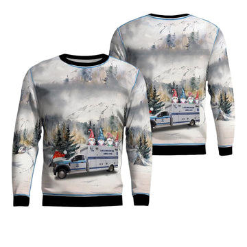 Lackawaxen EMS Lackawaxen Pennsylvania Christmas AOP Sweater ? Usalast