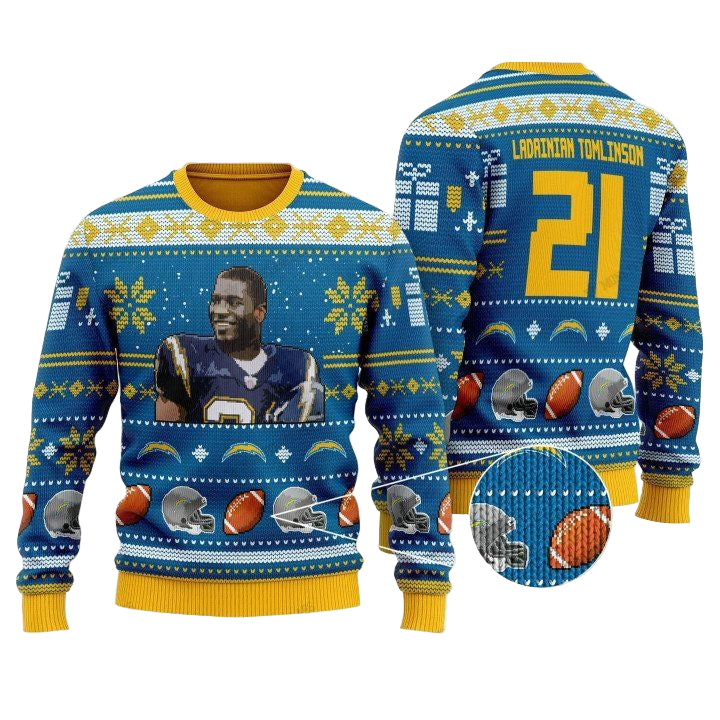 Ladainian Tomlinson Los Angeles Chargers Nfl Christmas Sweater ? Usalast