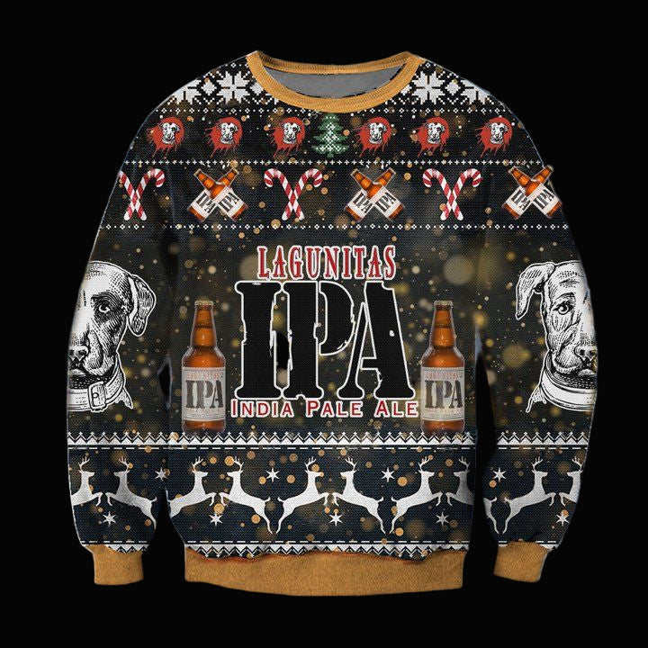 Lagunitas IPA Beer Ugly Christmas Sweater 2022 ? Usalast