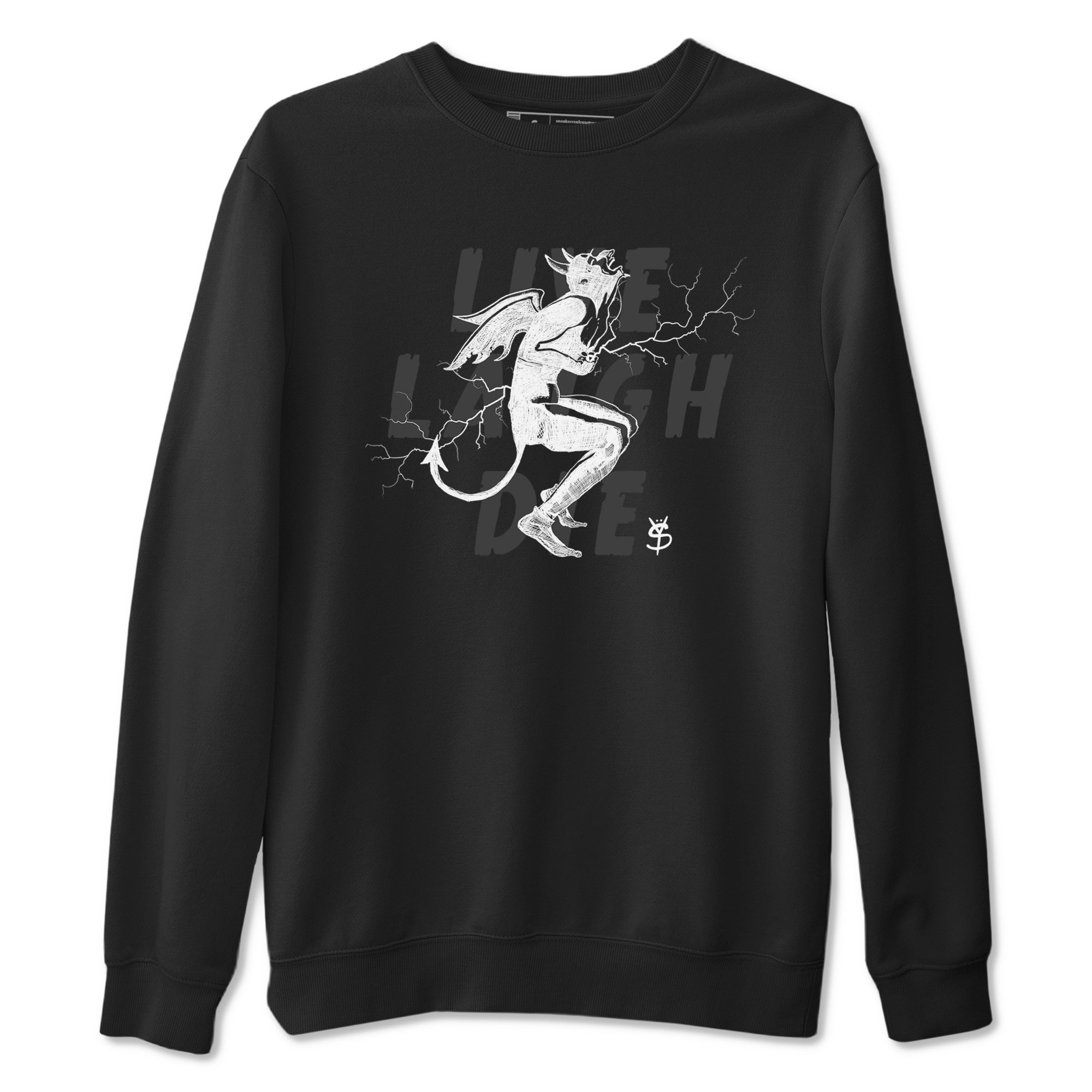 Laughing Devil Sneaker Tees - Air Jordan 4 White Thunder