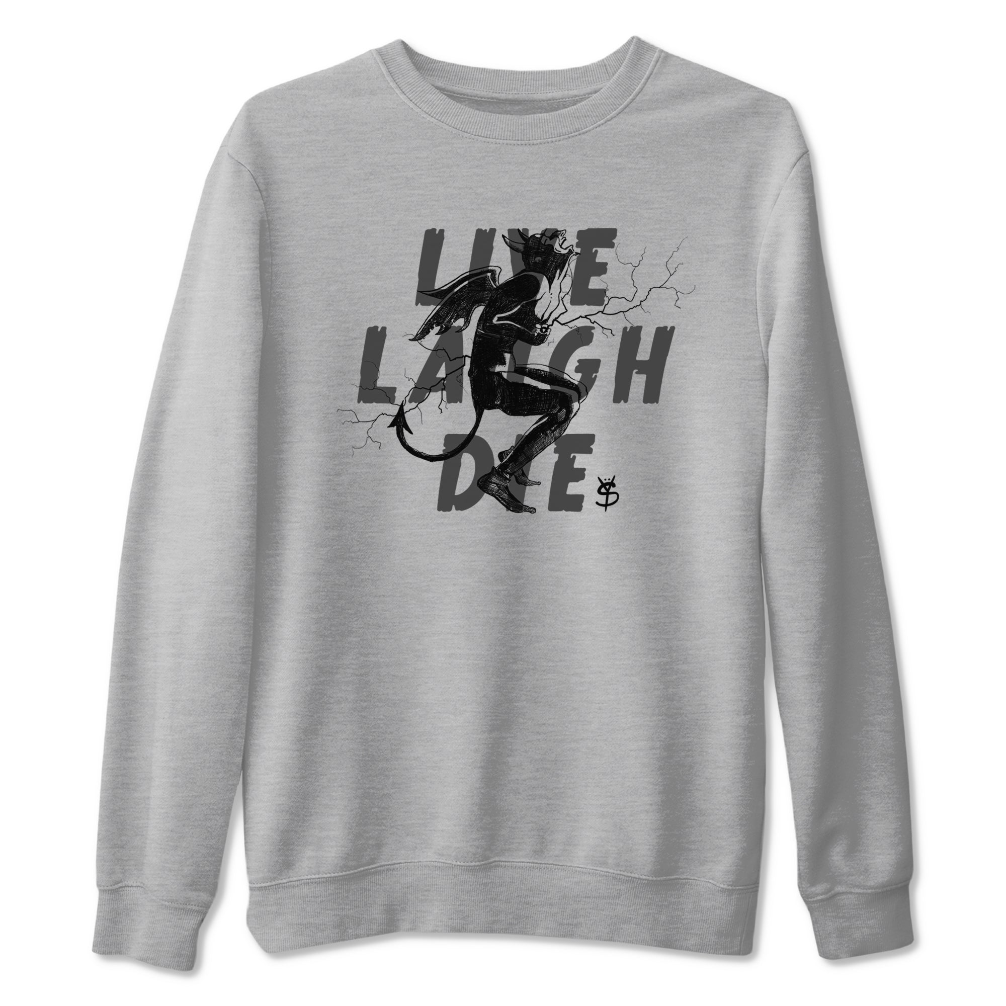 Laughing Devil Sneaker Tees - Air Jordan 4 White Thunder
