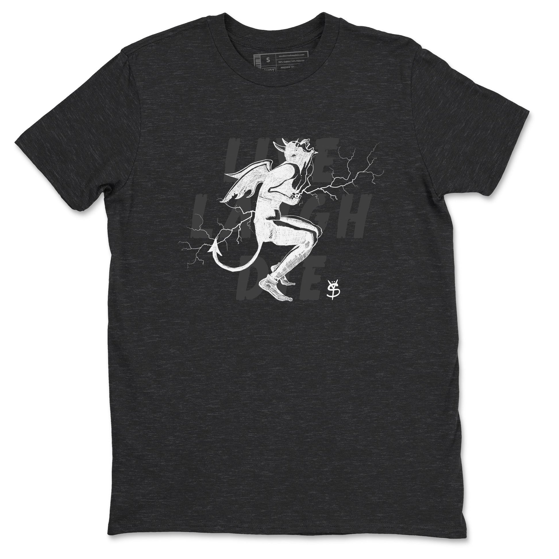 Laughing Devil Sneaker Tees - Air Jordan 4 White Thunder
