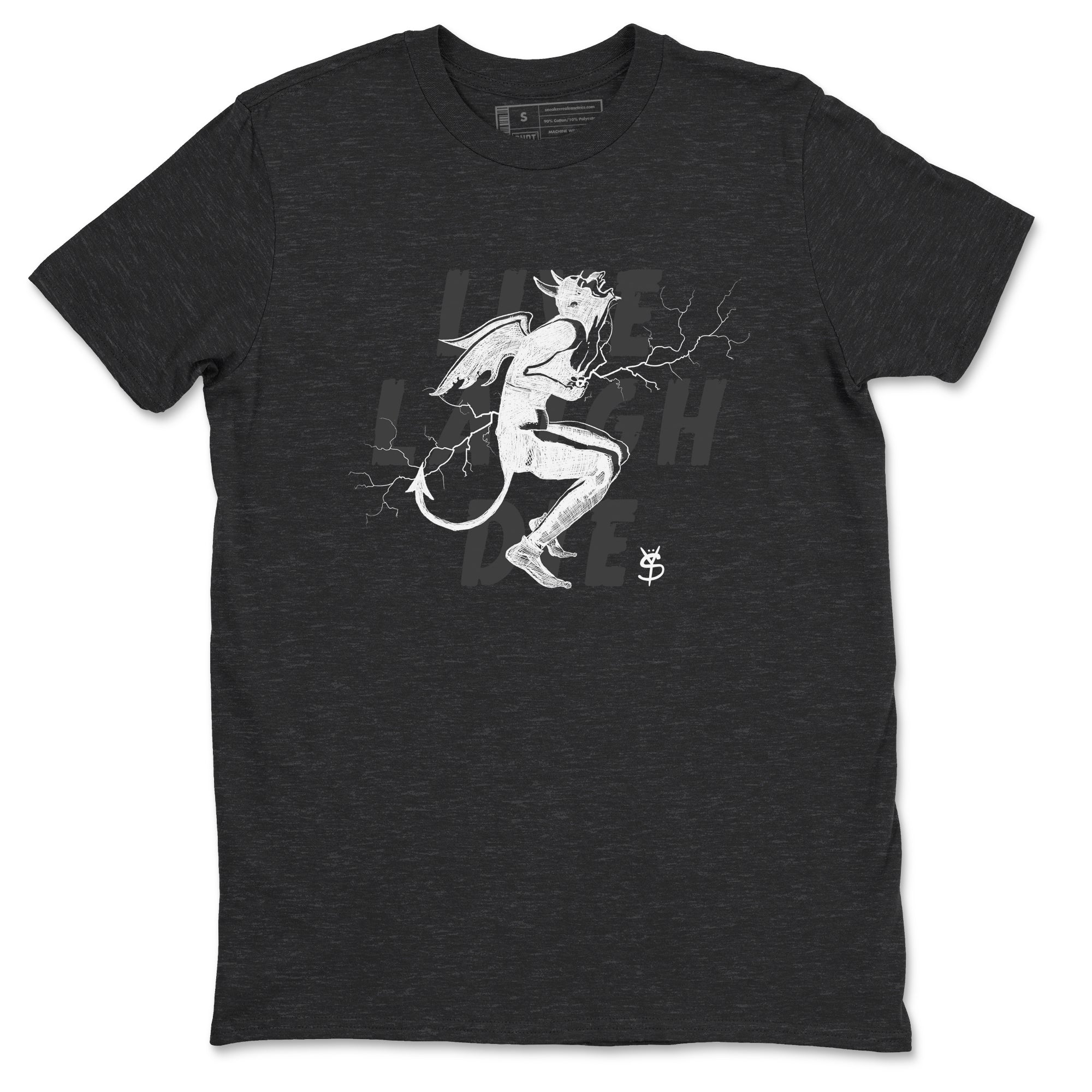 Laughing Devil Sneaker Tees - Air Jordan 4 White Thunder