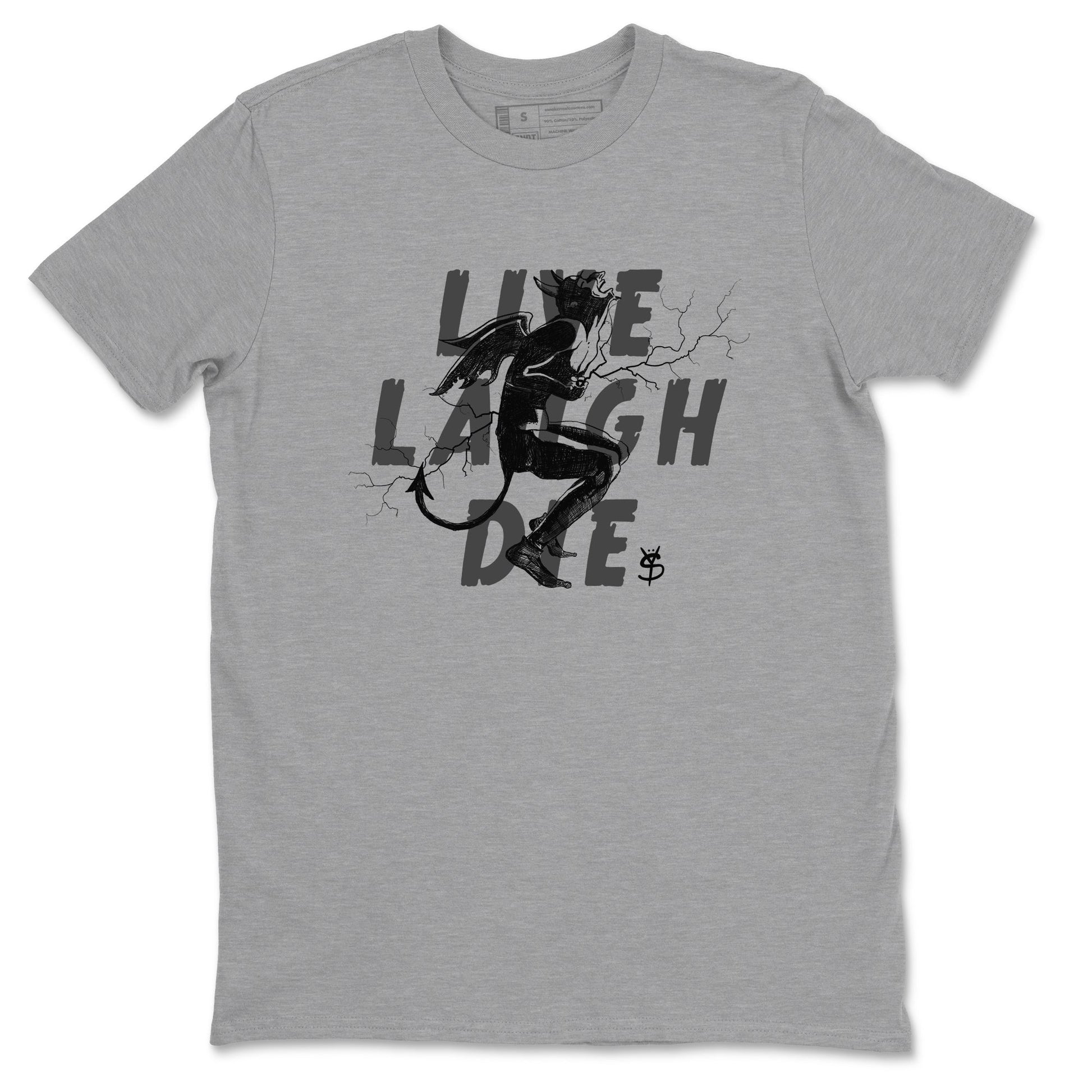 Laughing Devil Sneaker Tees - Air Jordan 4 White Thunder