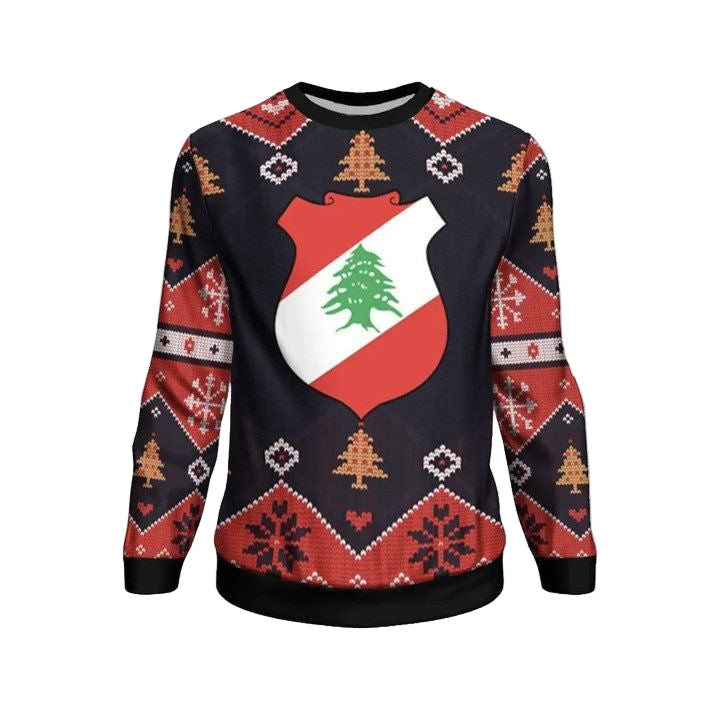 Lebanon Christmas Sweater ? Santa Claus Ho Ho Ho ? Bn1810 ? Usalast