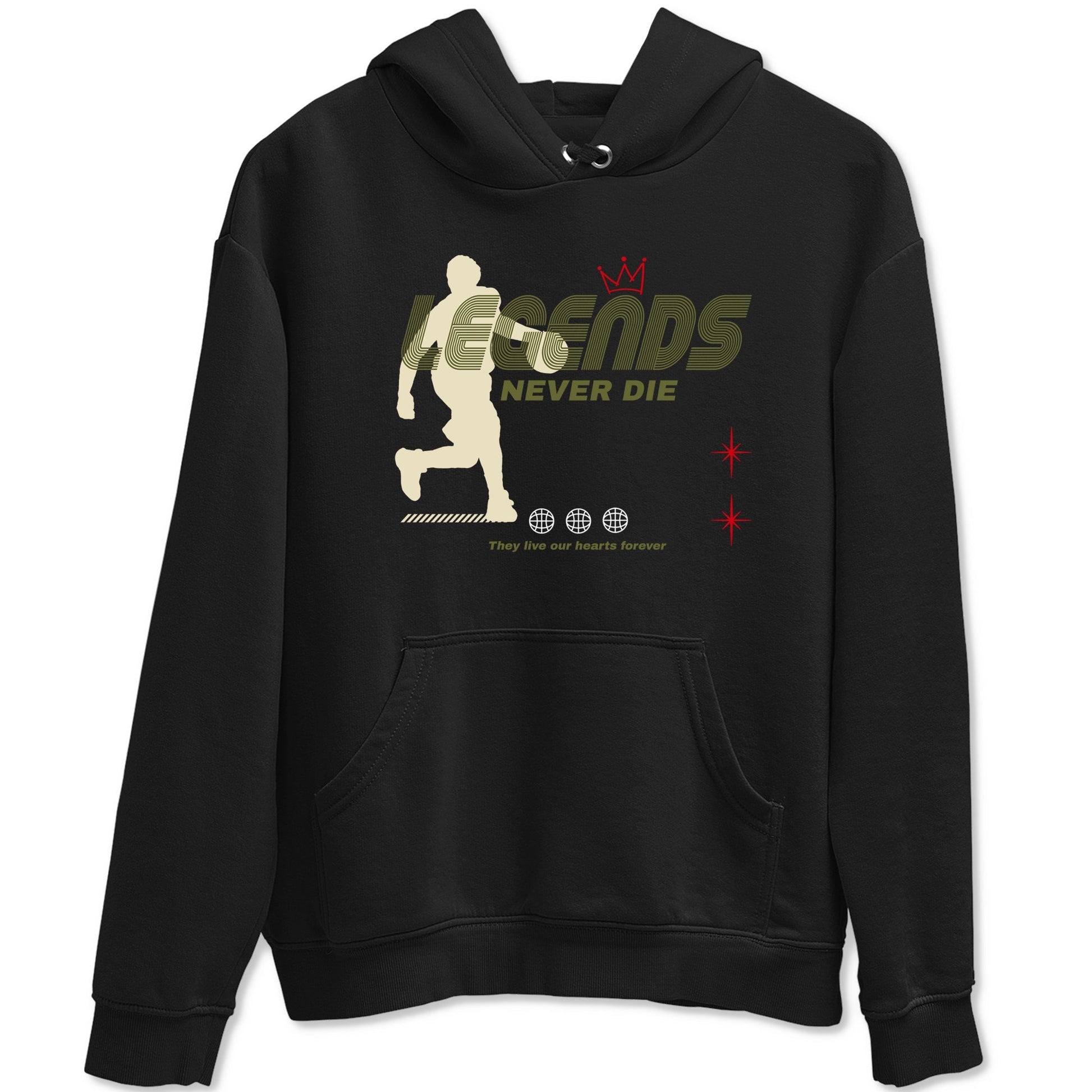 Legends Never Die Sneaker Tees - Air Jordan 1 Travis Scott Medium Olive