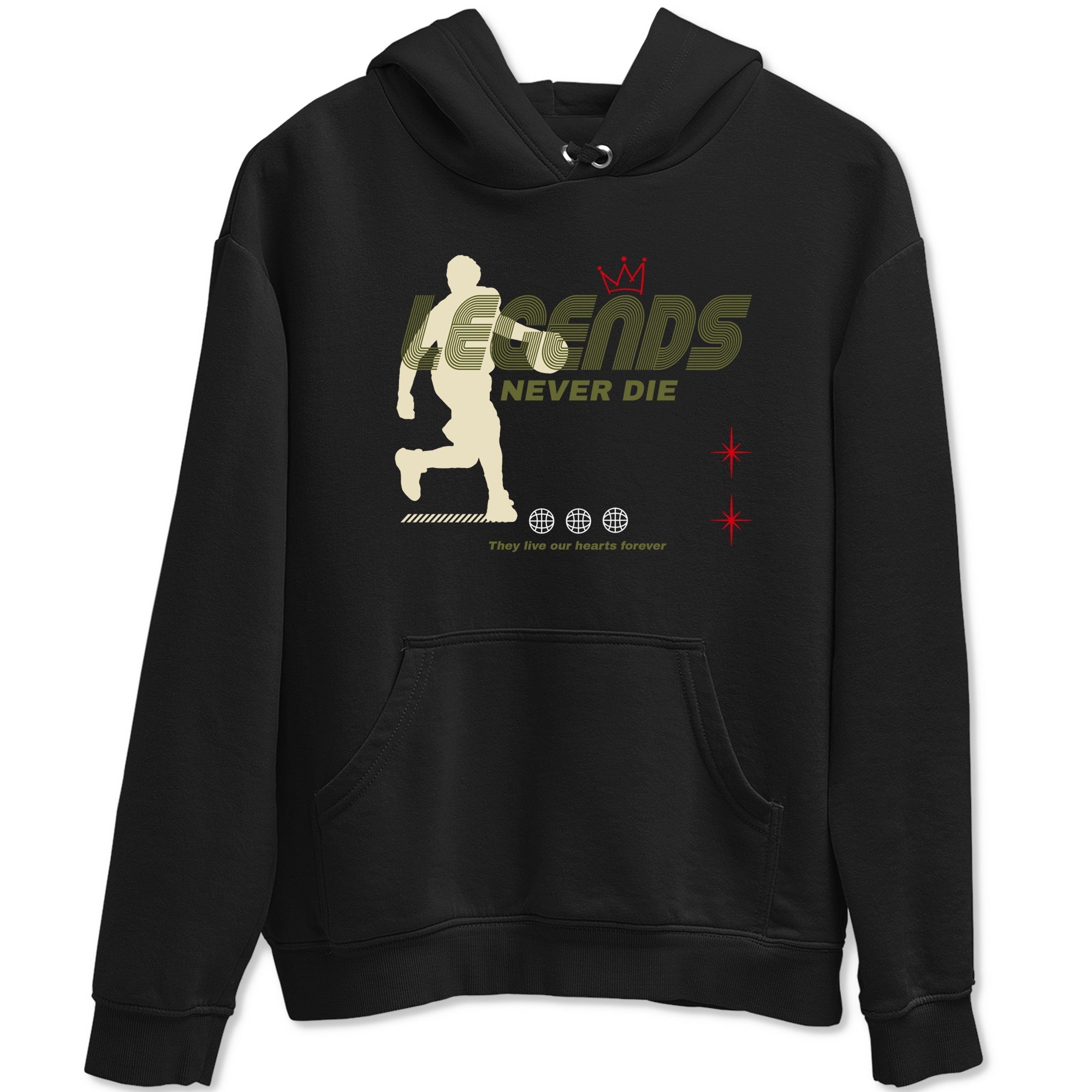 Legends Never Die Sneaker Tees - Air Jordan 1 Travis Scott Medium Olive