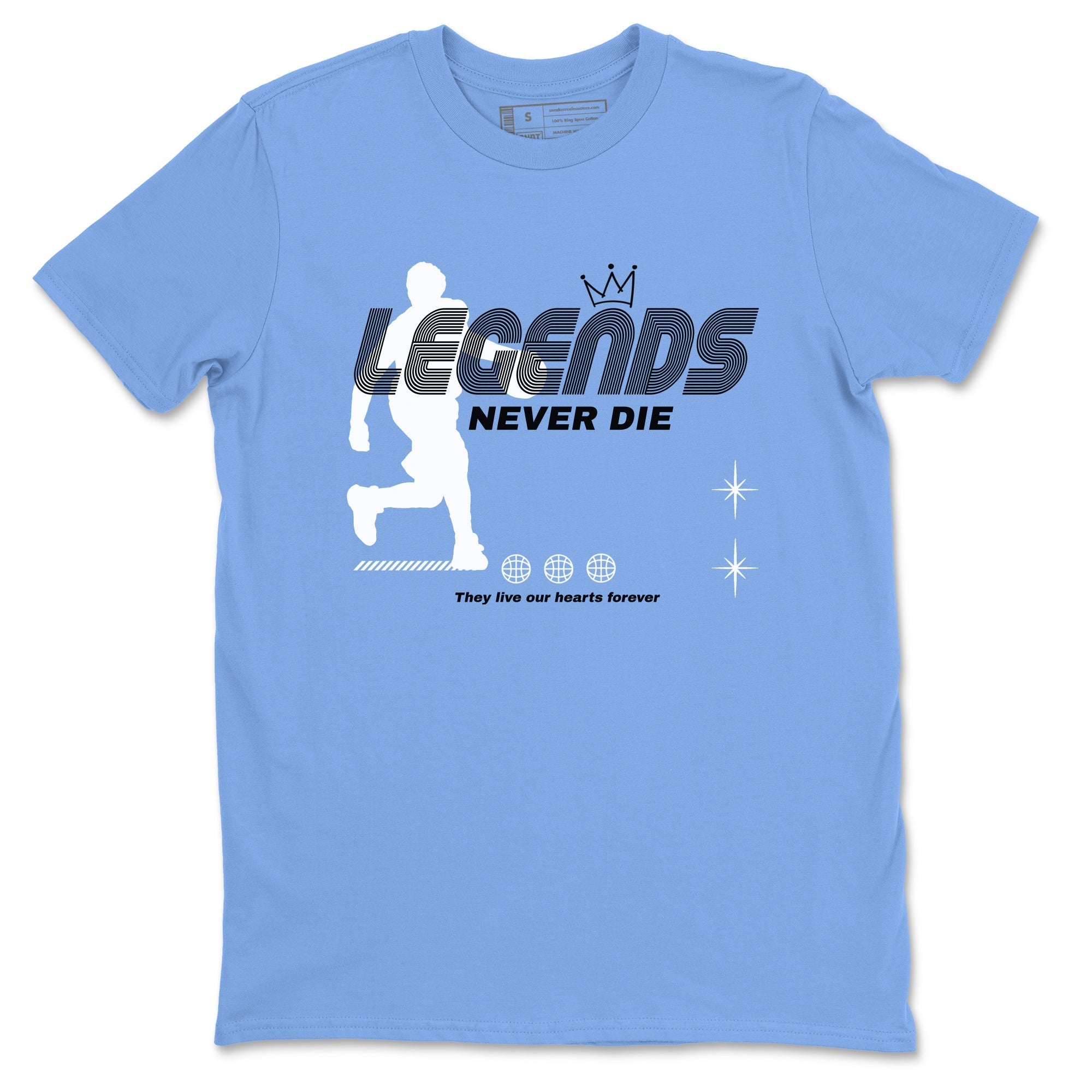 Legends Never Die Sneaker Tees - Air Jordan 11 Legend Blue