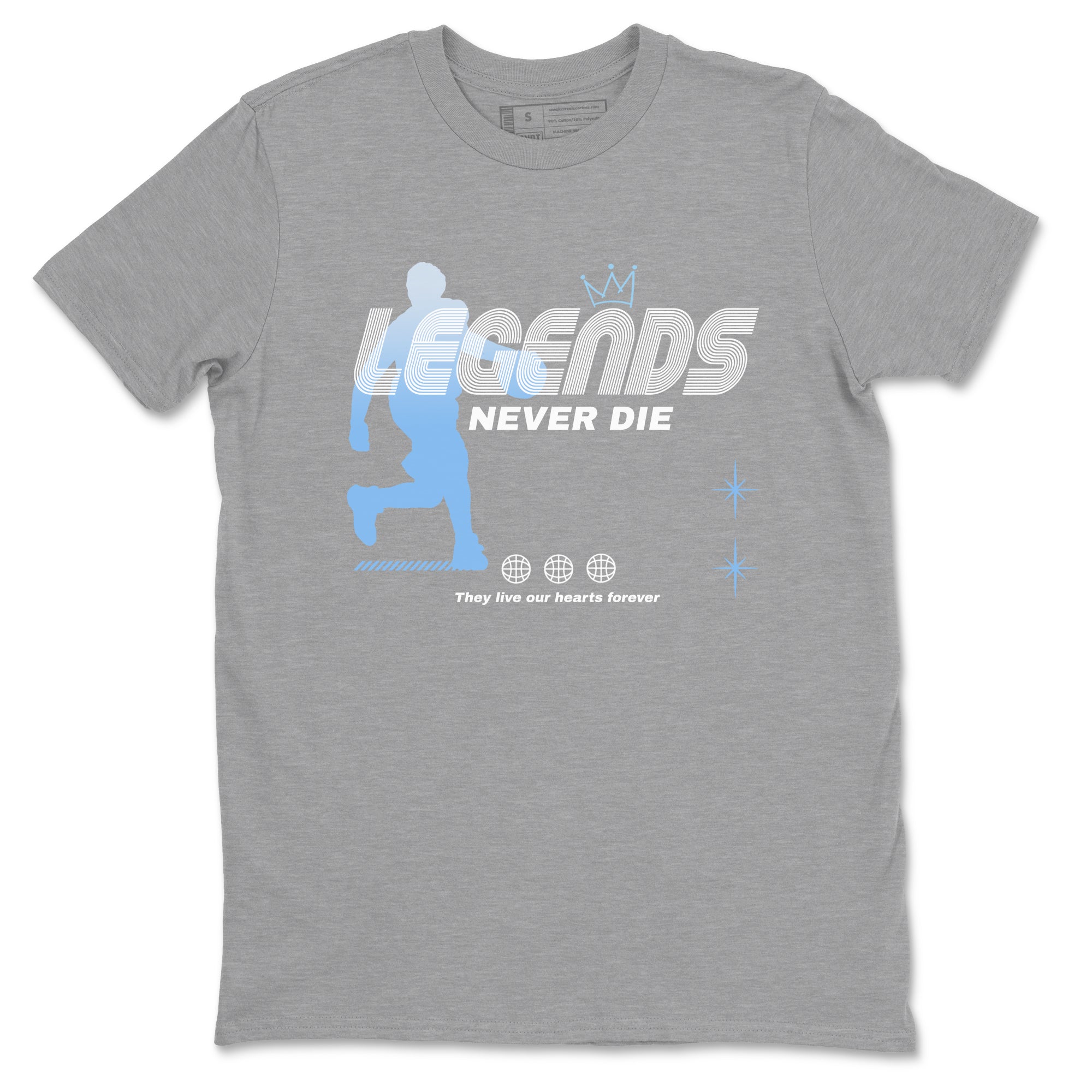Legends Never Die Sneaker Tees - Air Jordan 11 Legend Blue