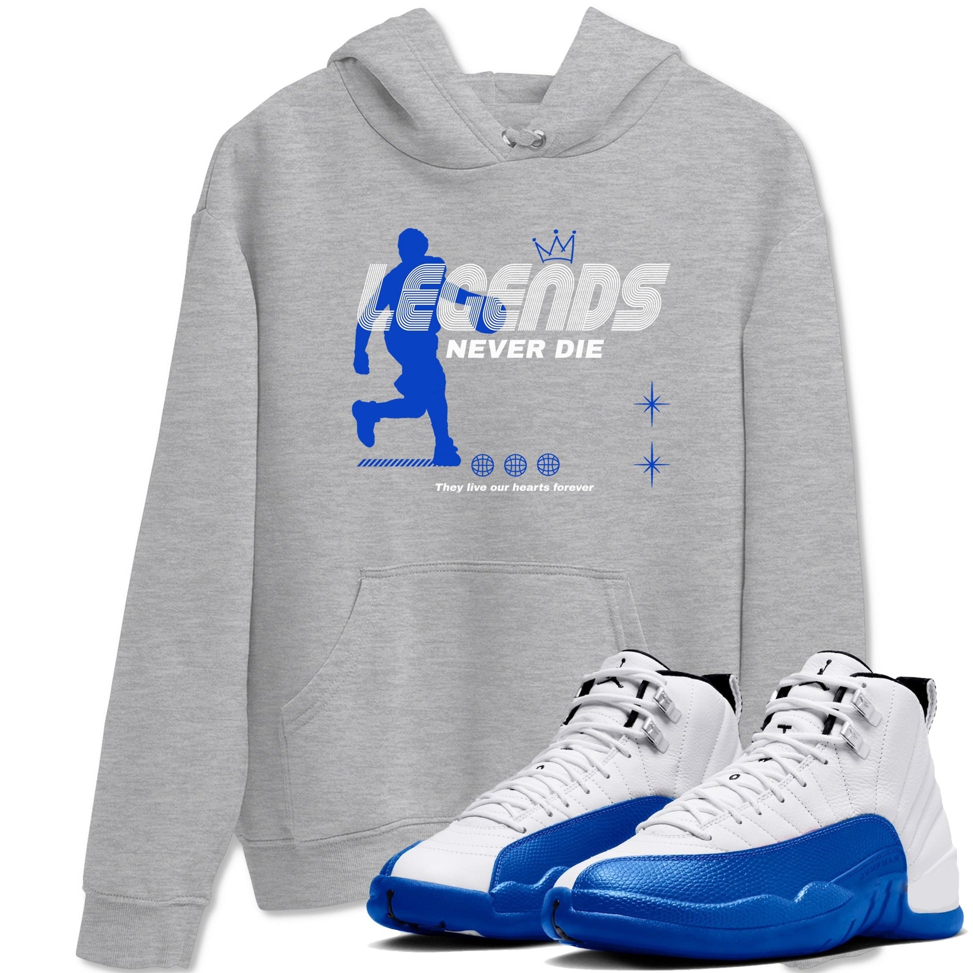 Legends Never Die Sneaker Tees - Air Jordan 12 Blueberry
