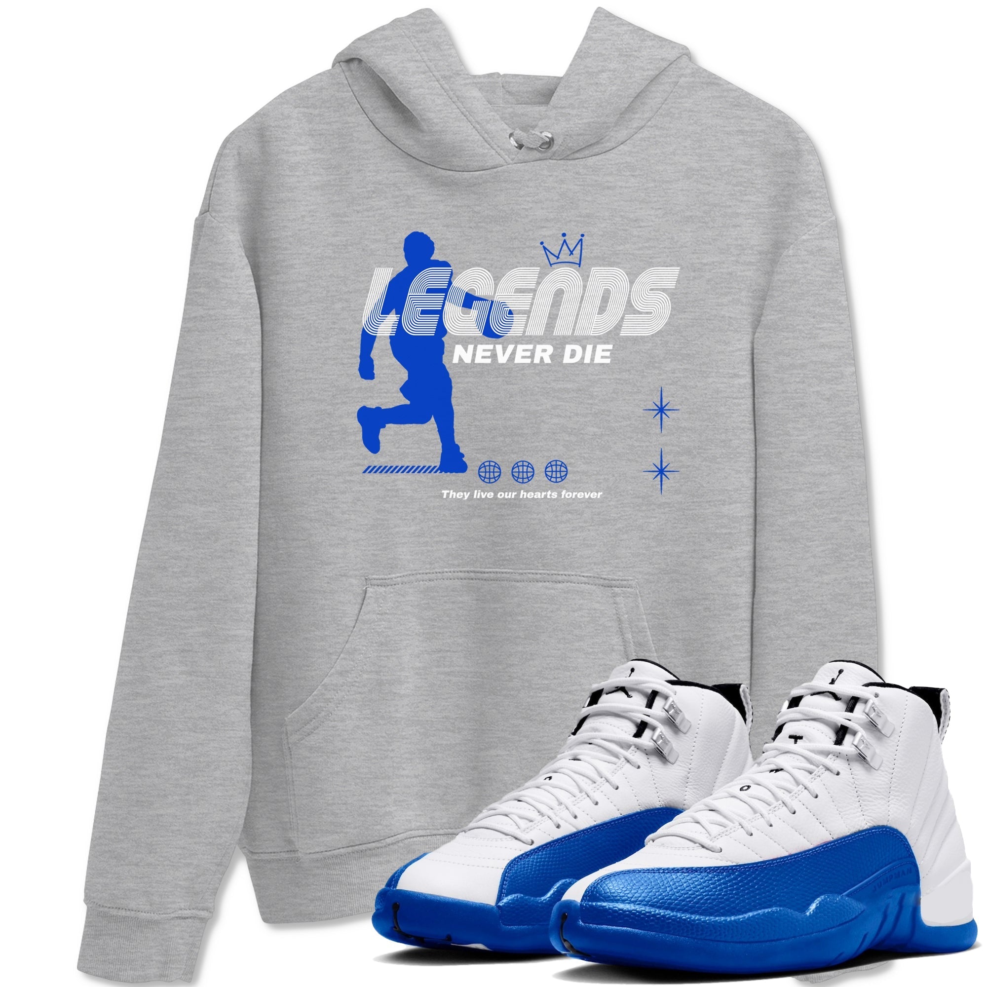 Legends Never Die Sneaker Tees - Air Jordan 12 Blueberry