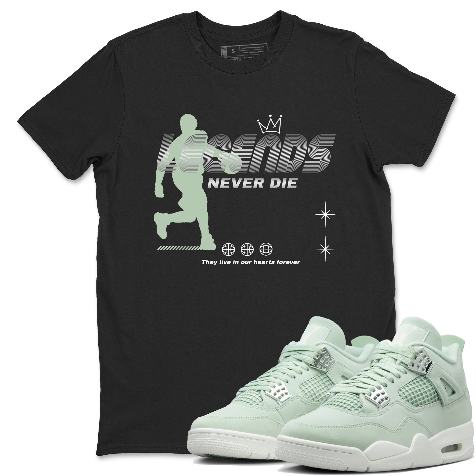 Legends Never Die Sneaker Tees - Air Jordan 4 Abundance