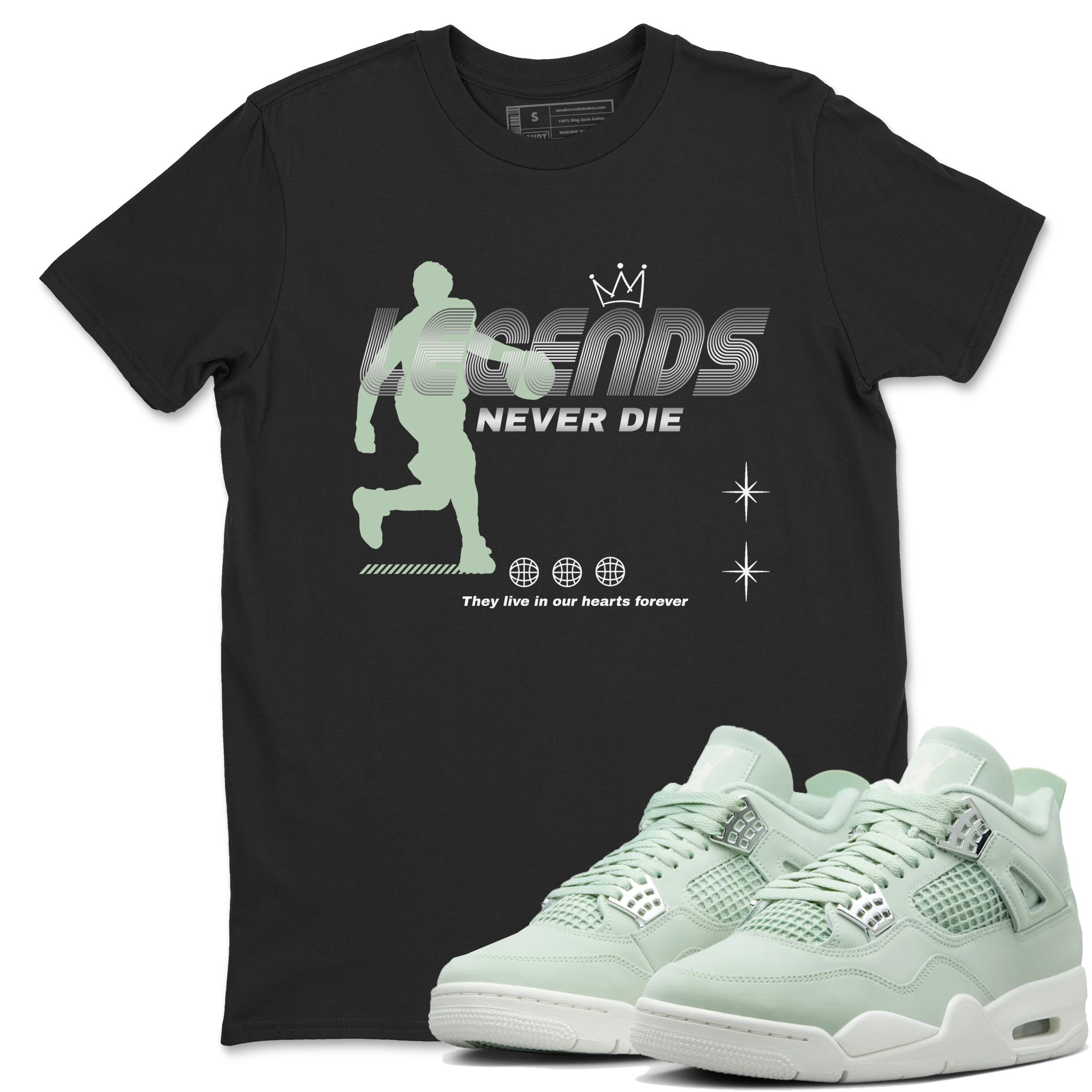Legends Never Die Sneaker Tees - Air Jordan 4 Abundance