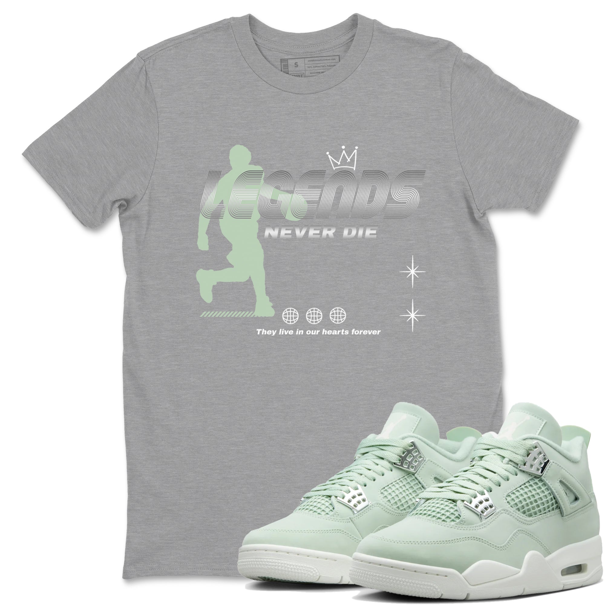 Legends Never Die Sneaker Tees - Air Jordan 4 Abundance