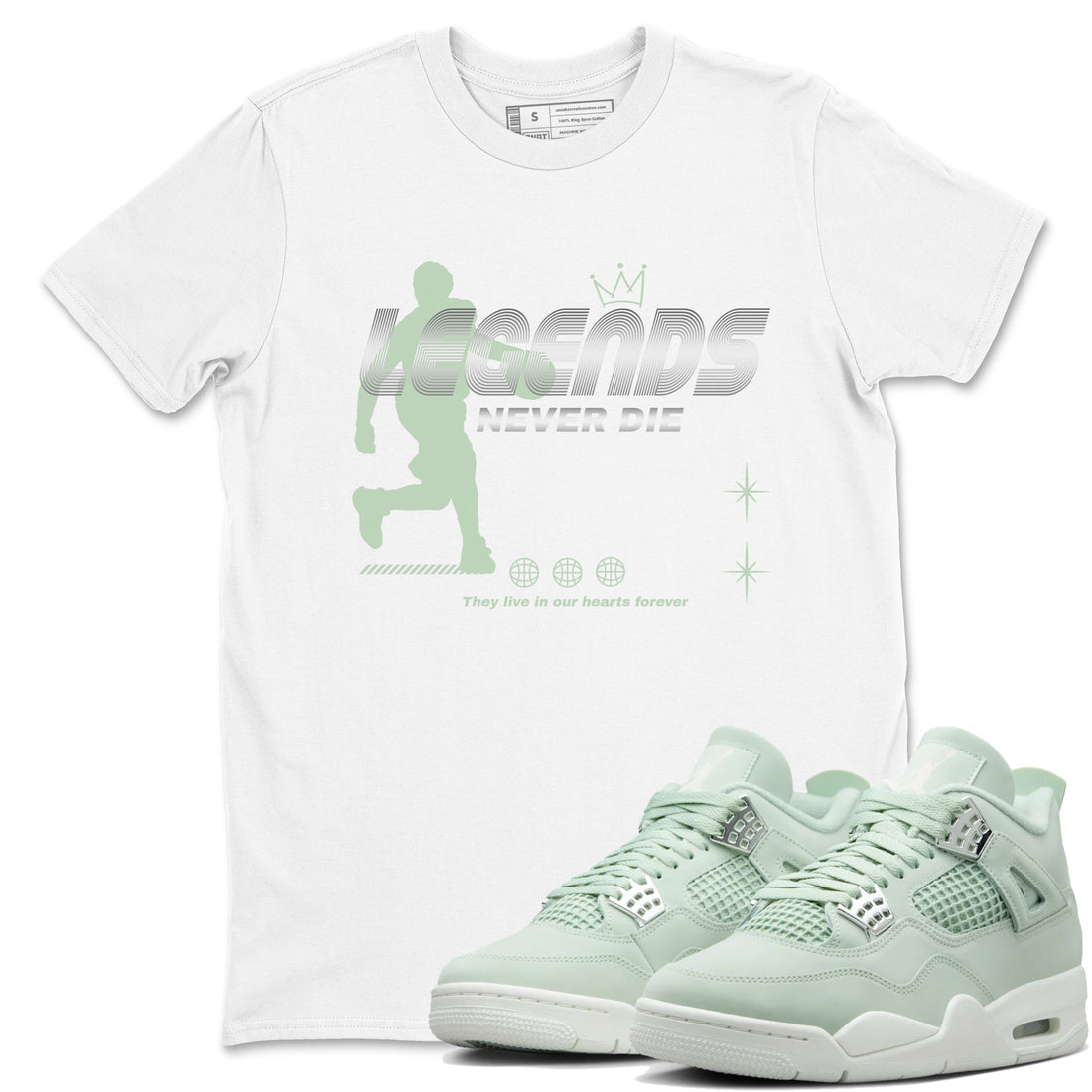 Legends Never Die Sneaker Tees - Air Jordan 4 Abundance