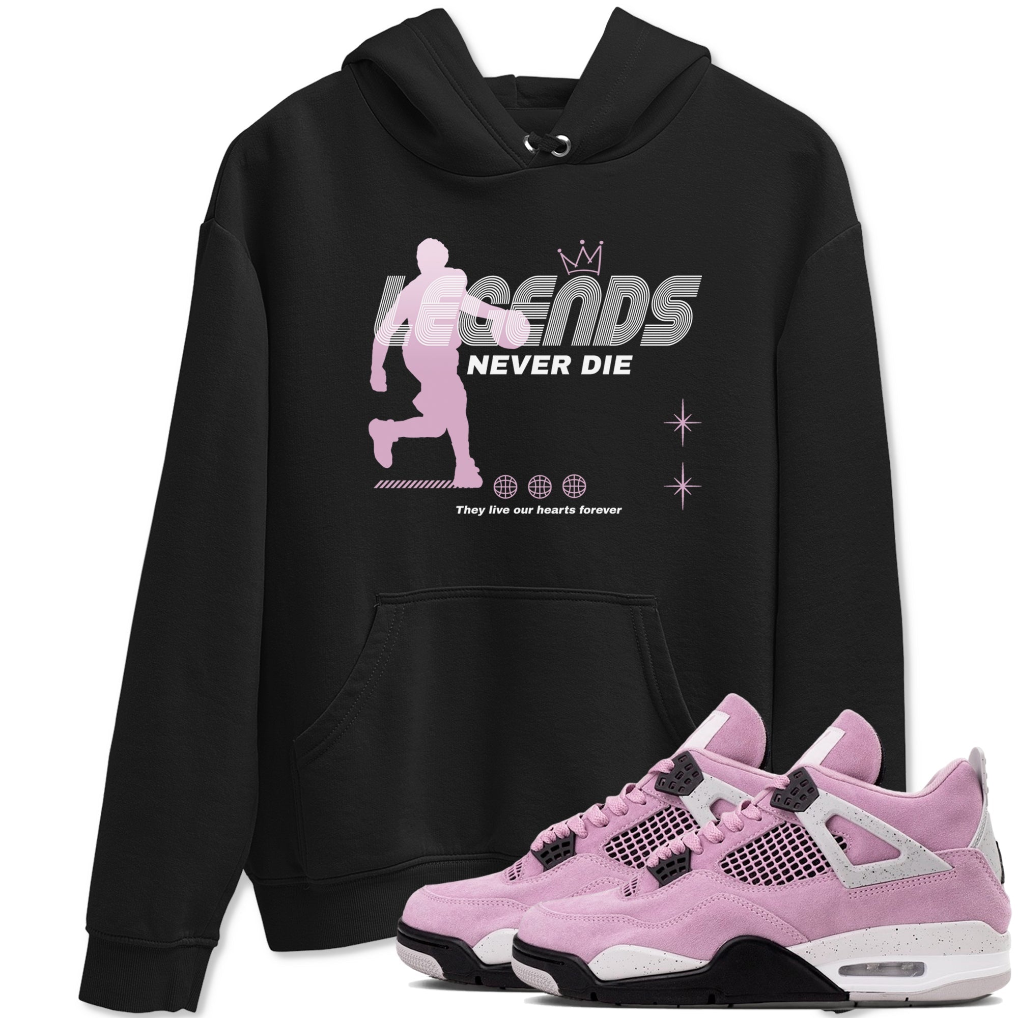 Legends Never Die Sneaker Tees - Air Jordan 4 Orchid