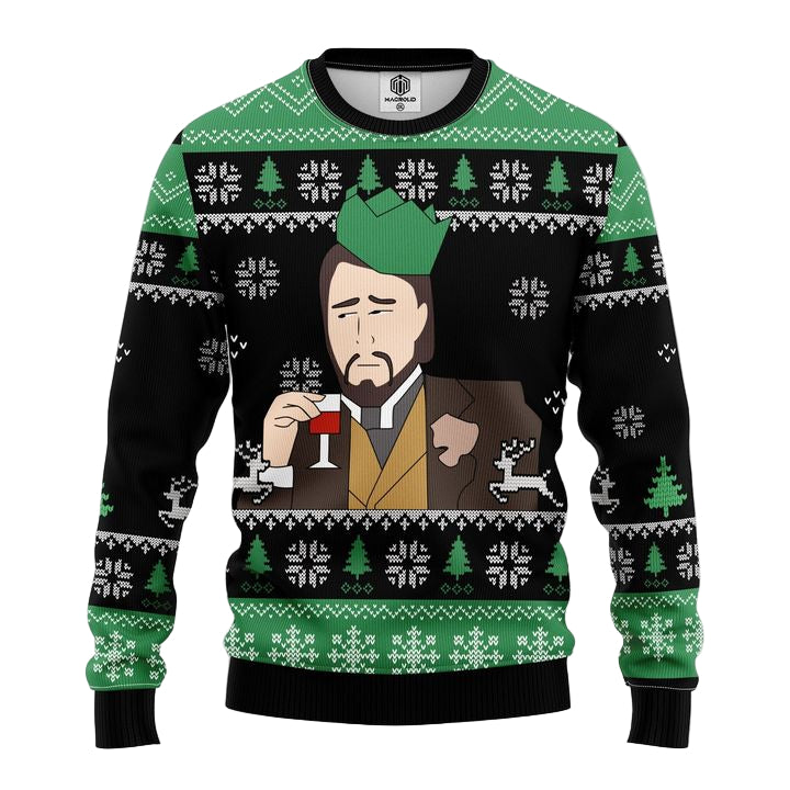 Leonardo Dicaprio Drinking Meme Ugly Christmas Sweater Amazing Gift Idea Thanksgiving Gift ? Usalast