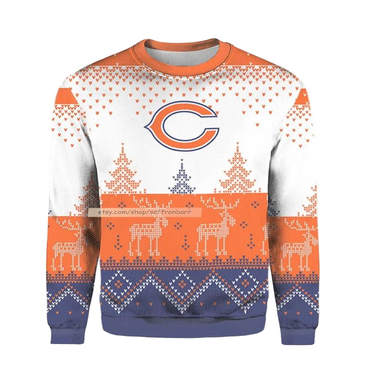 Letter C Orange Christmas 2022 Believe Ugly 3D Sweater ? Usalast