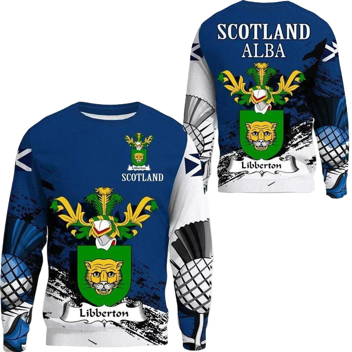 Libberton Scottish Family Crest Scotland Special Sweater A7 ? Usalast