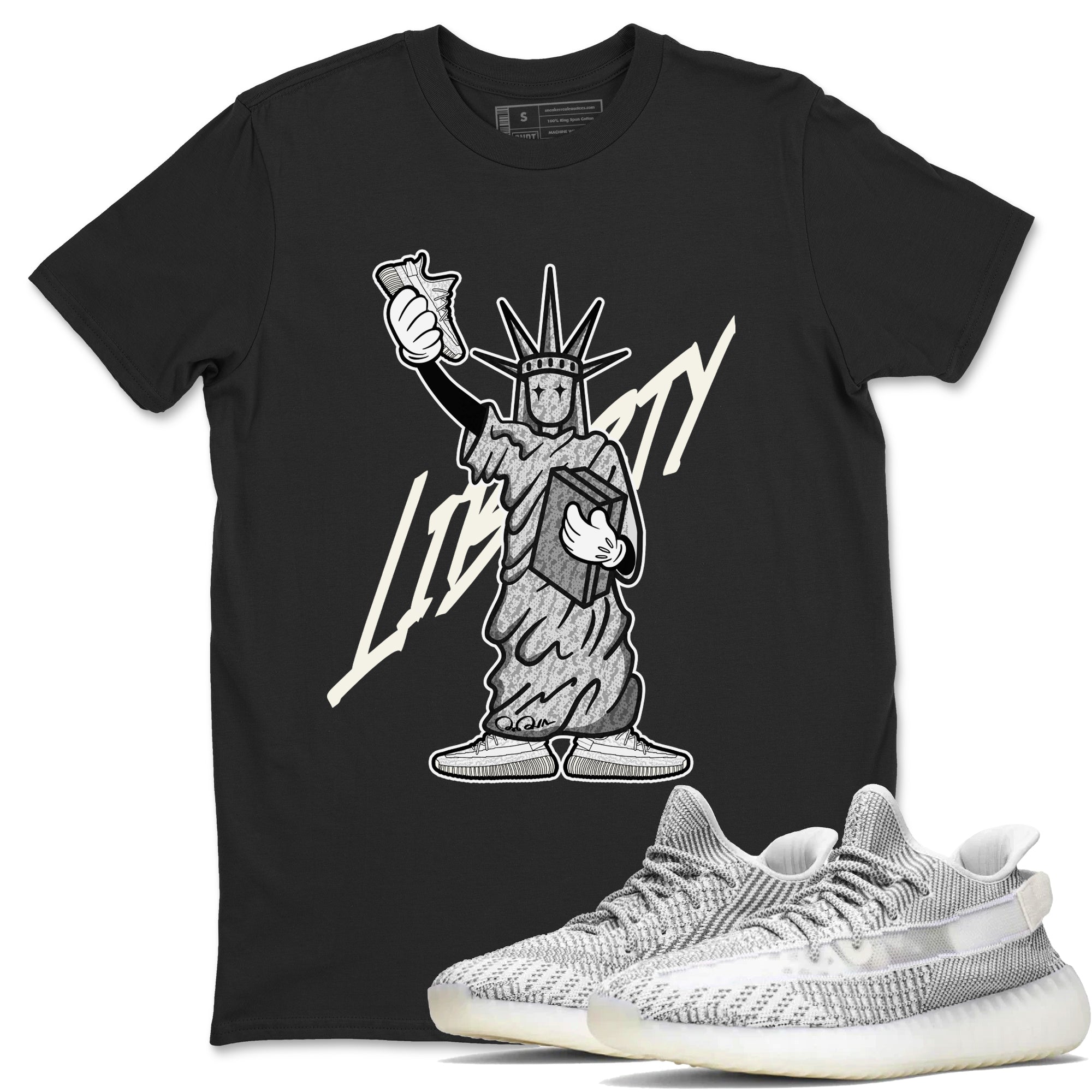 Statue Of Liberty Sneaker Tee - Yeezy 350 Static