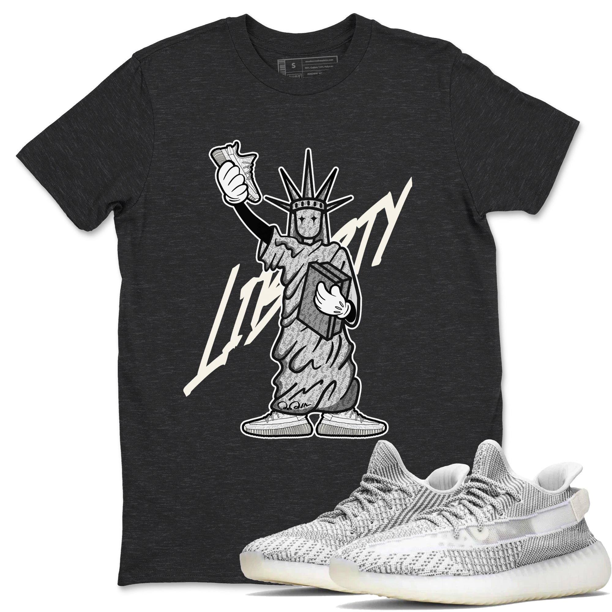 Statue Of Liberty Sneaker Tee - Yeezy 350 Static