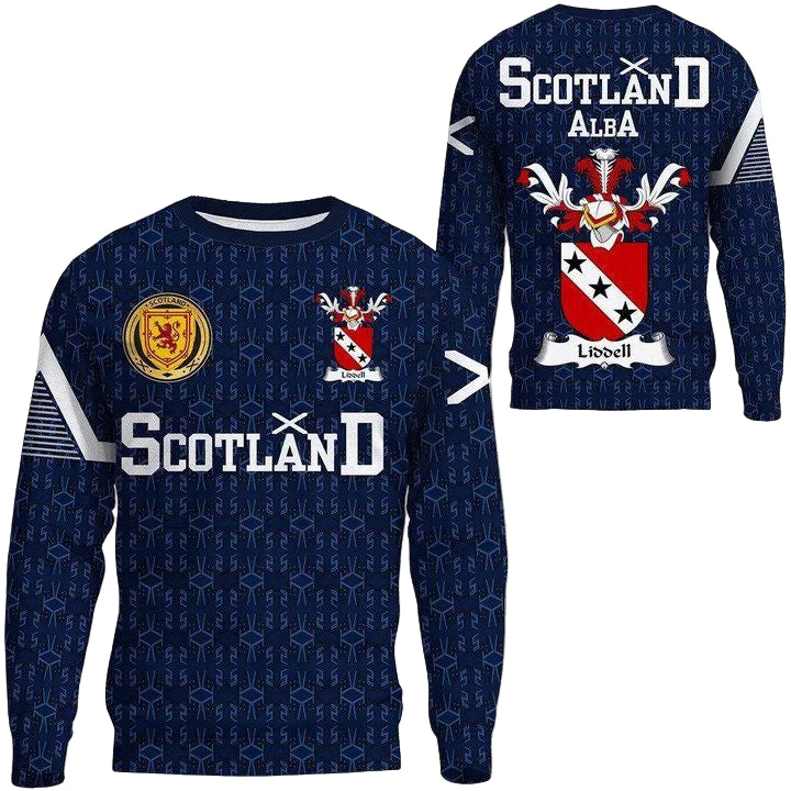 Liddell Family Crest Sweater Scottish Home ? 1991 Style A7 ? Usalast