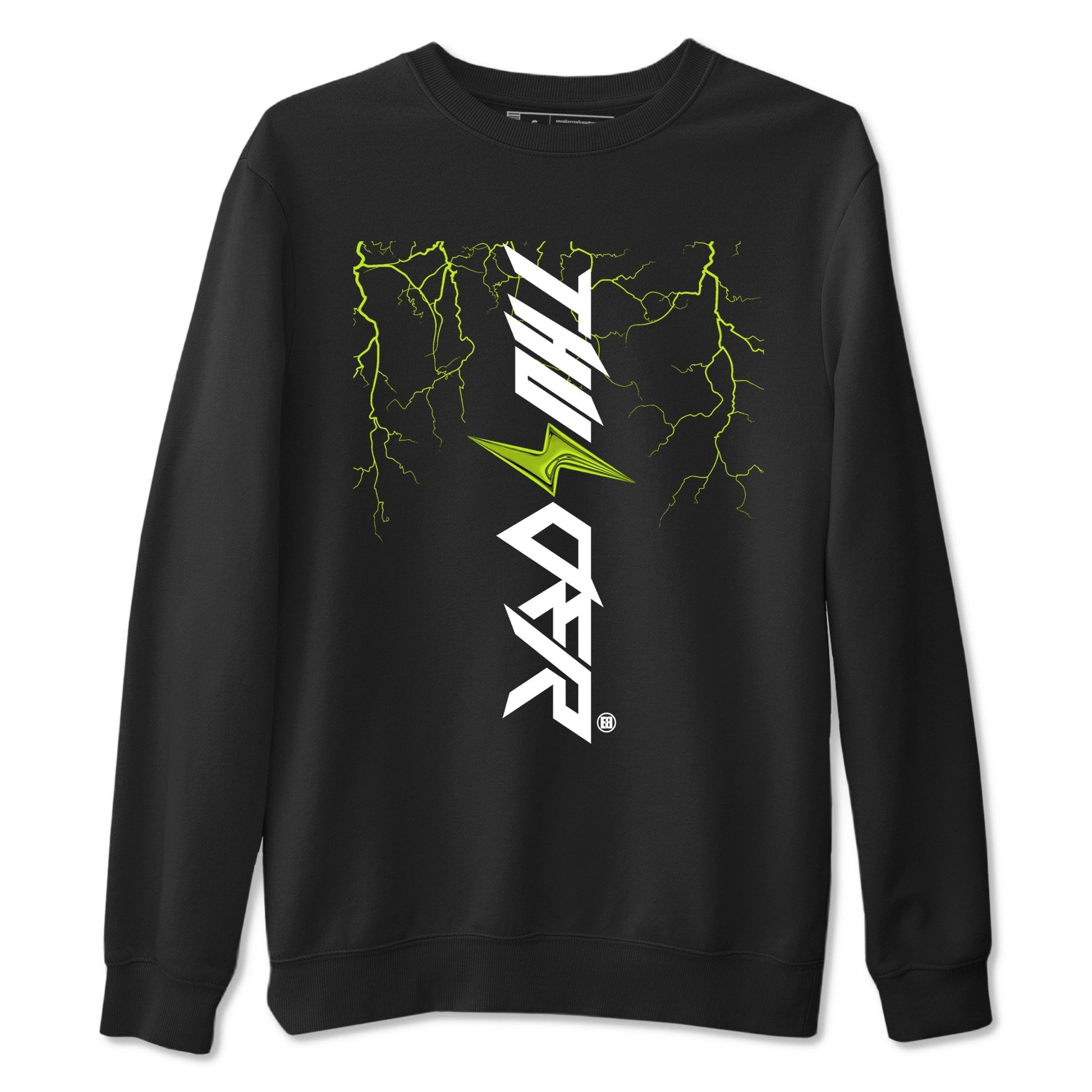 Lightning Thunder Sneaker Tees - Air Foamposite One Black Volt