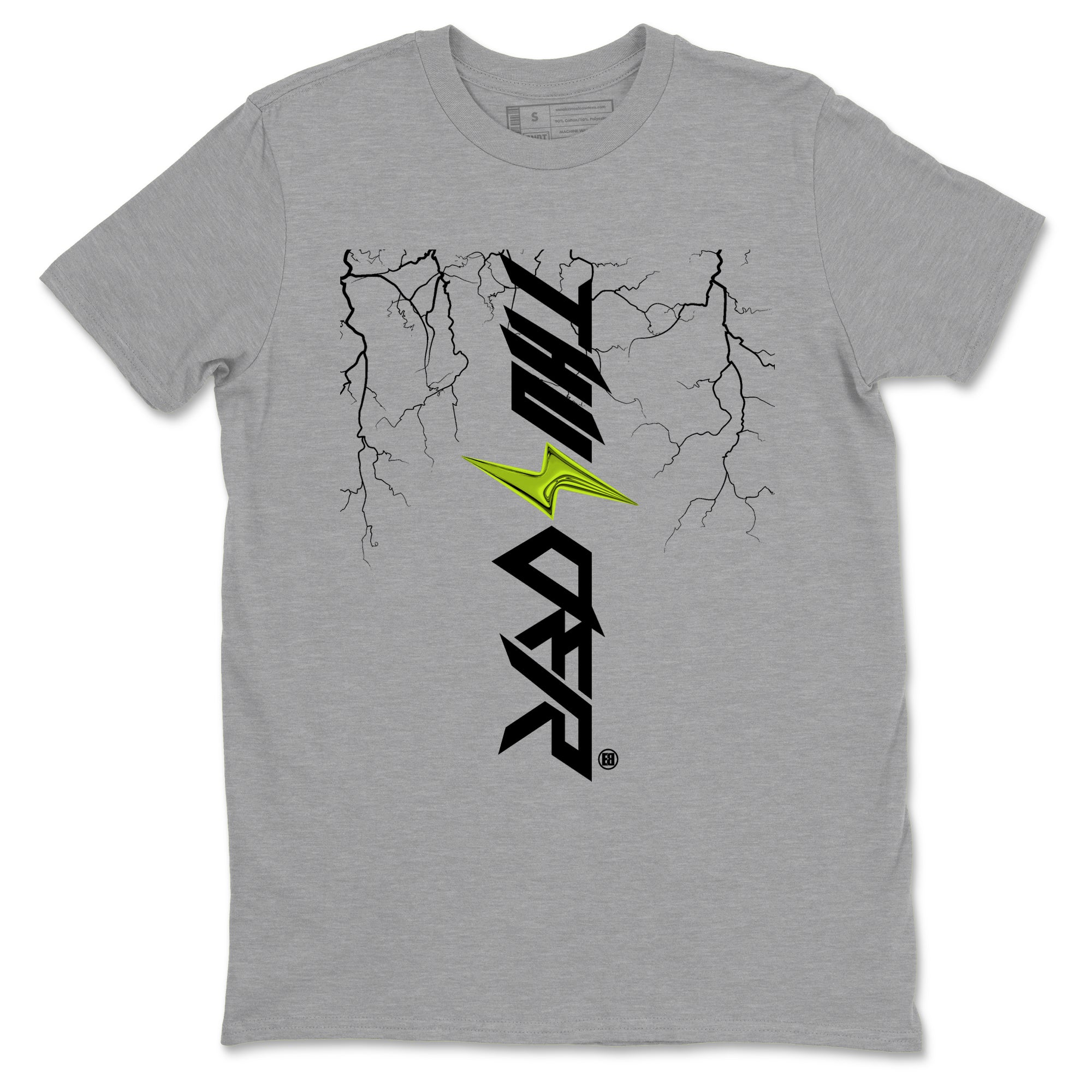 Lightning Thunder Sneaker Tees - Air Foamposite One Black Volt