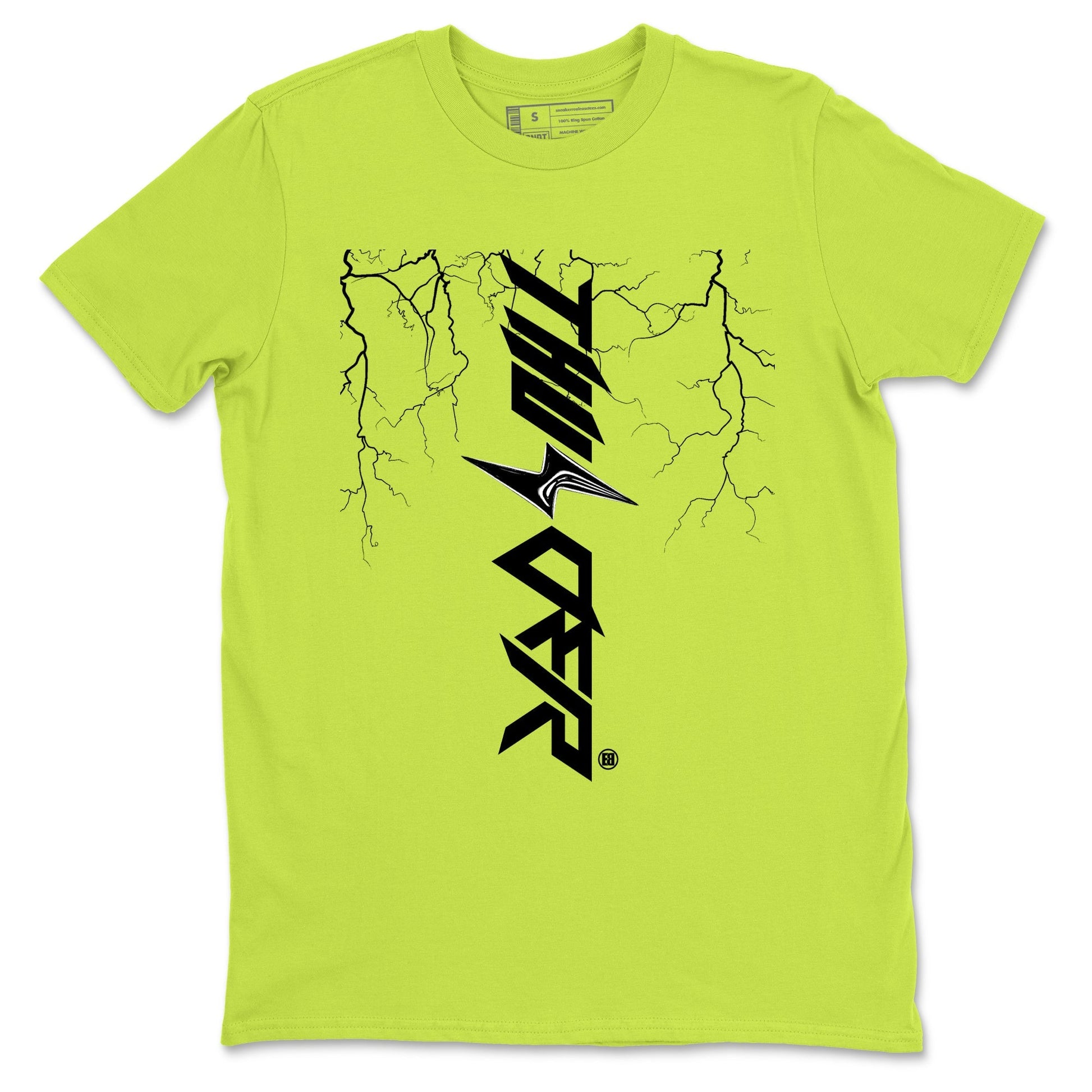 Lightning Thunder Sneaker Tees - Air Foamposite One Black Volt