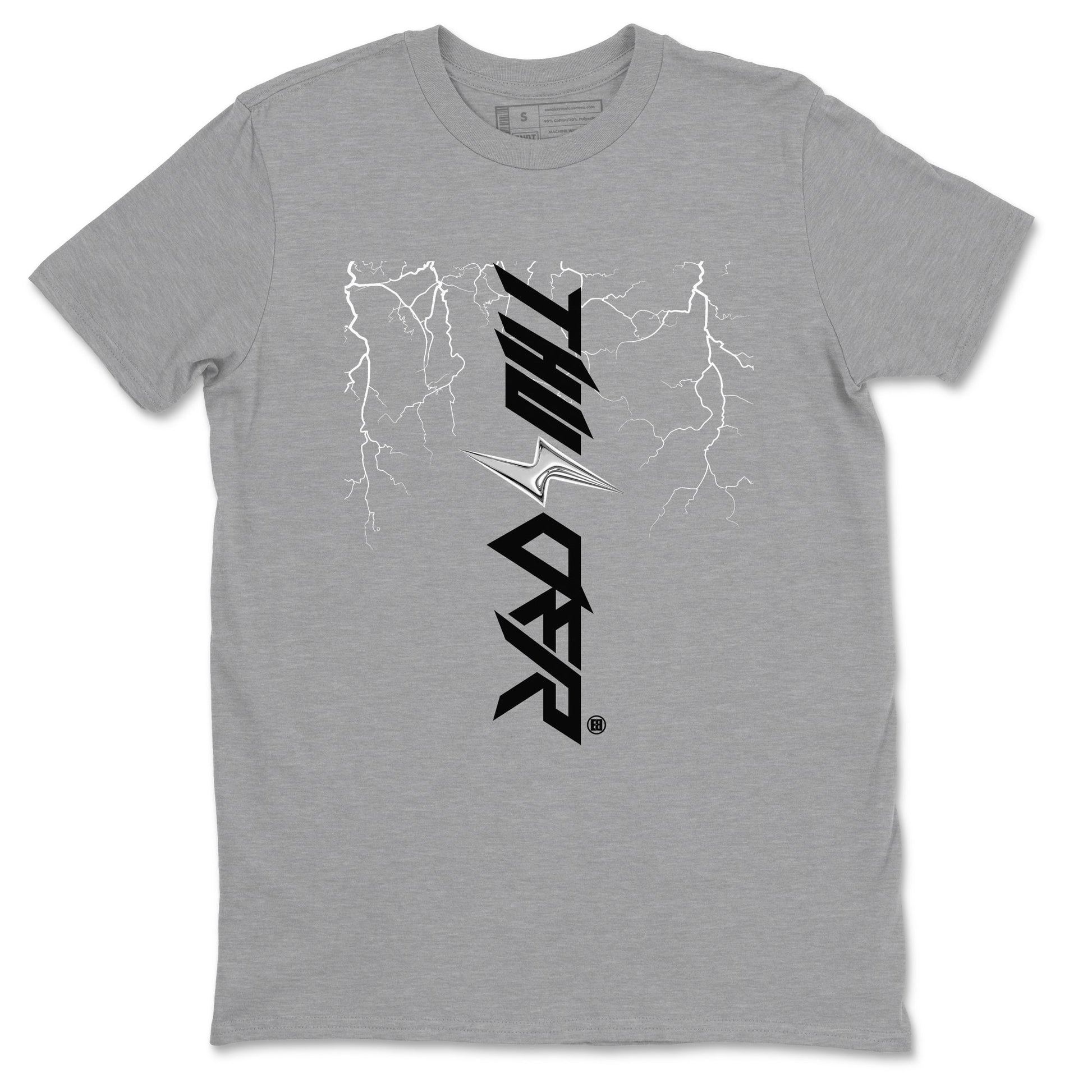 Lightning Thunder Sneaker Tees - Air Jordan 4 White Thunder