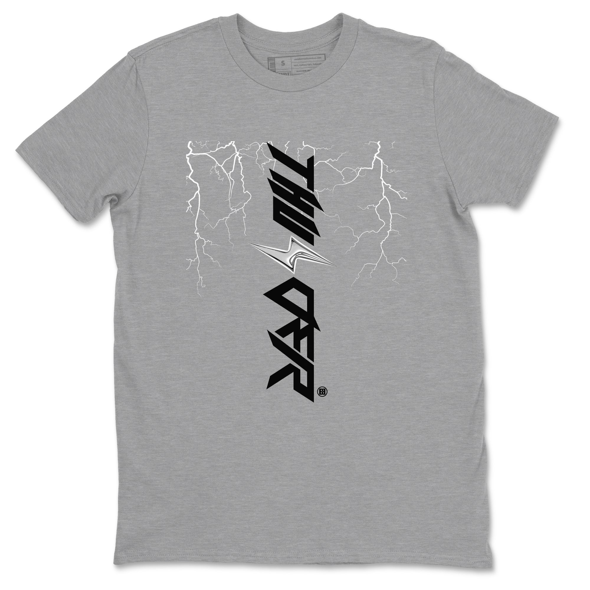Lightning Thunder Sneaker Tees - Air Jordan 4 White Thunder