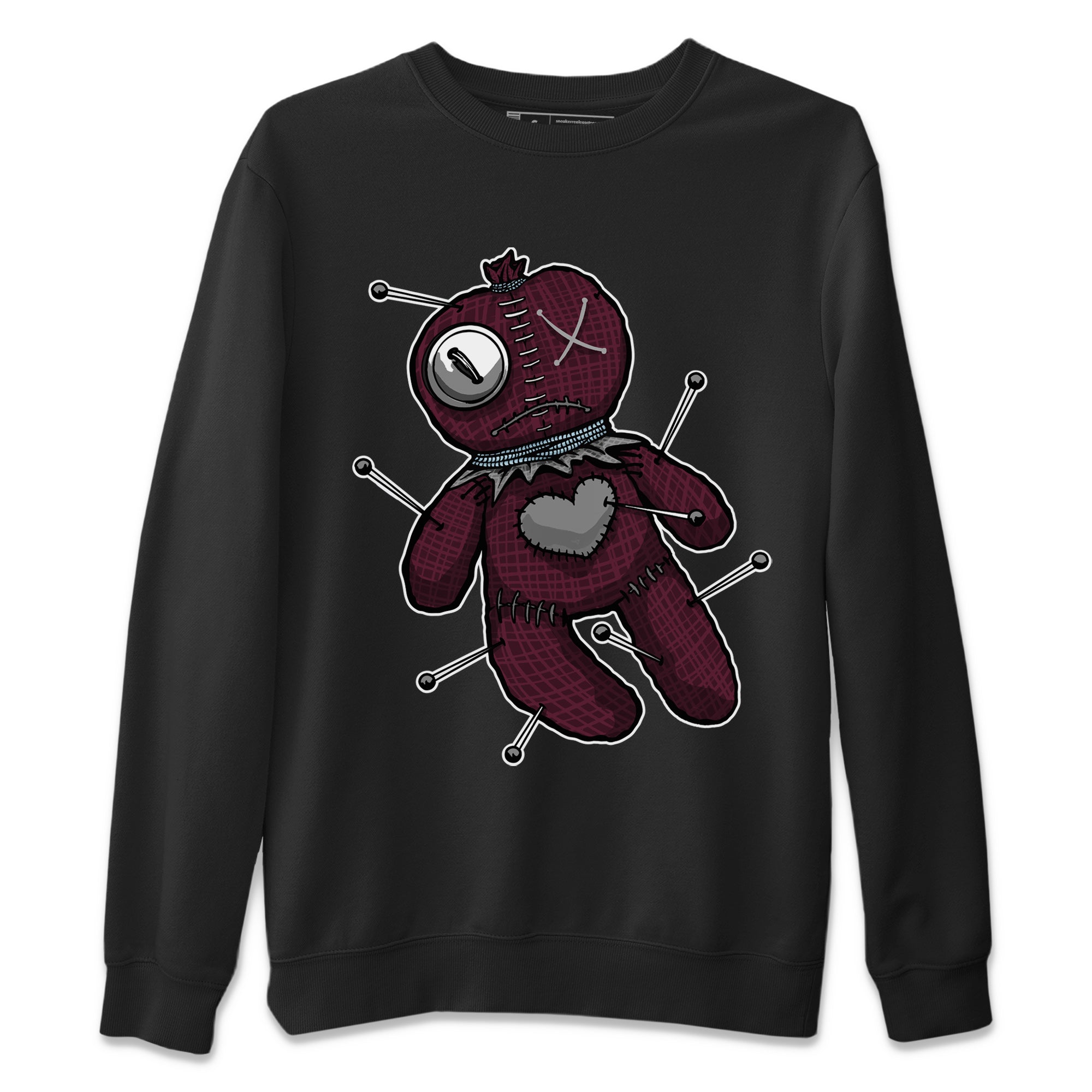 Linen Voodoo Doll Unisex Tops - Air Jordan 5 Burgundy