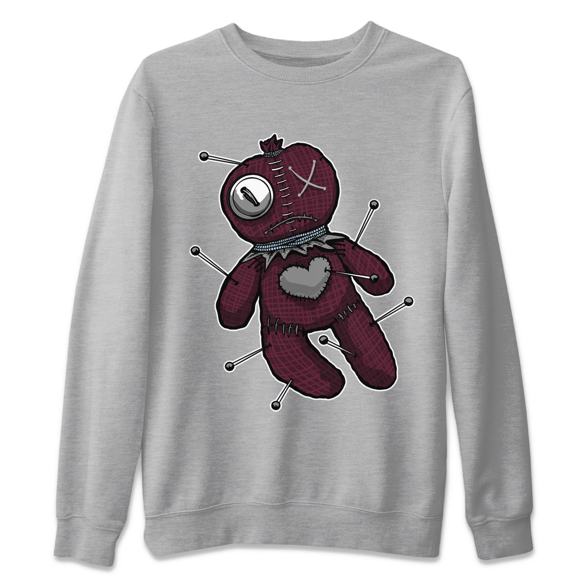 Linen Voodoo Doll Unisex Tops - Air Jordan 5 Burgundy
