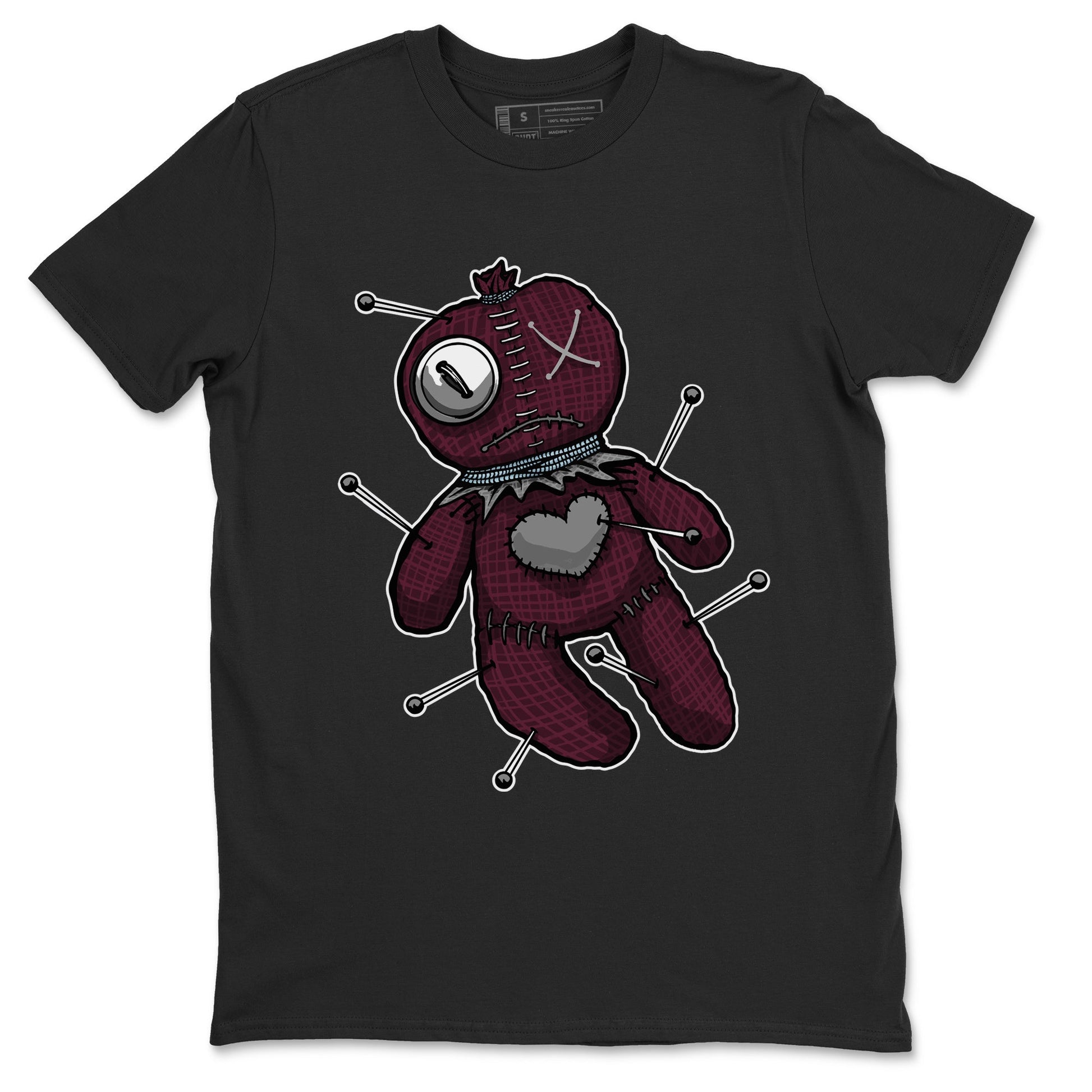 Linen Voodoo Doll Unisex Tops - Air Jordan 5 Burgundy