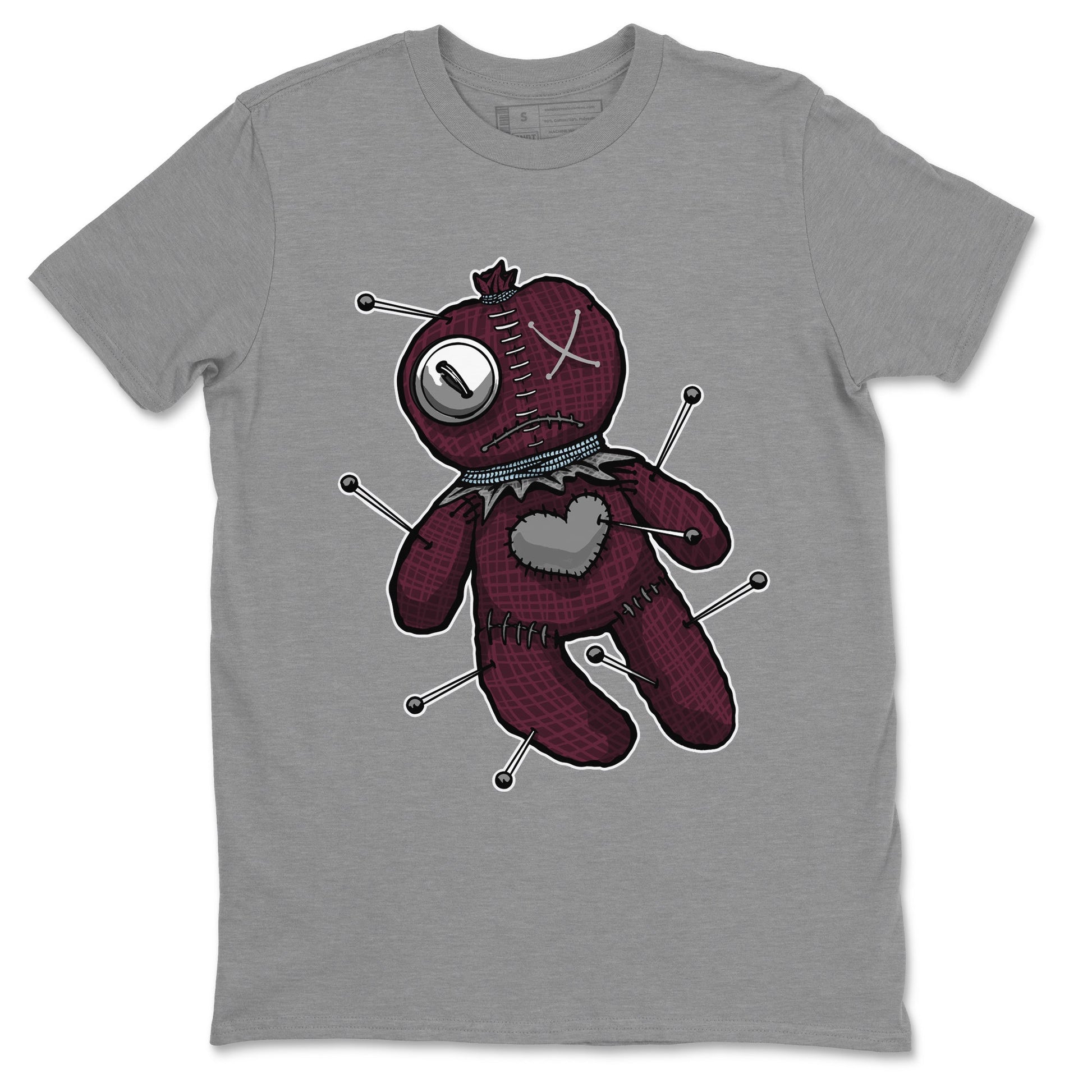 Linen Voodoo Doll Unisex Tops - Air Jordan 5 Burgundy
