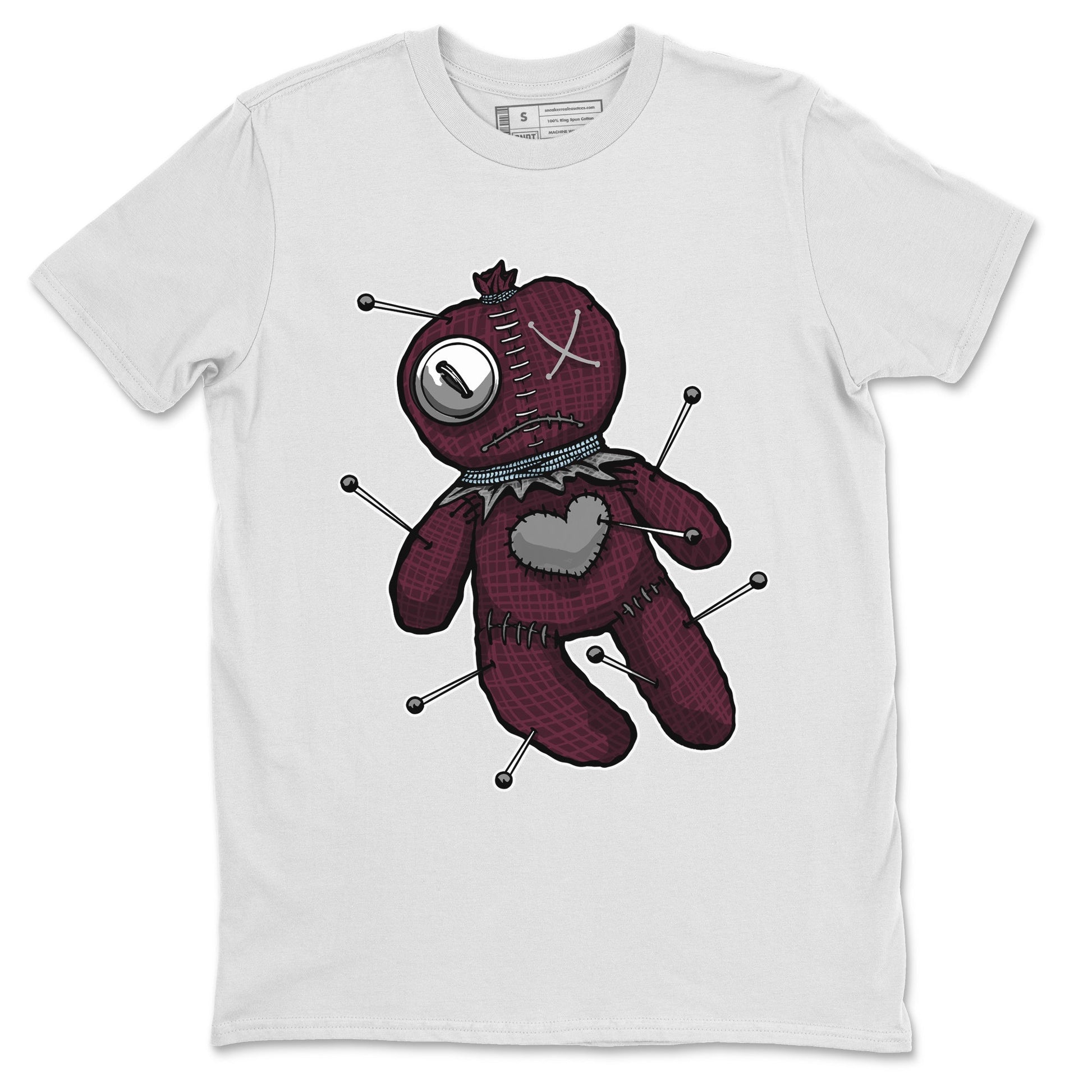 Linen Voodoo Doll Unisex Tops - Air Jordan 5 Burgundy