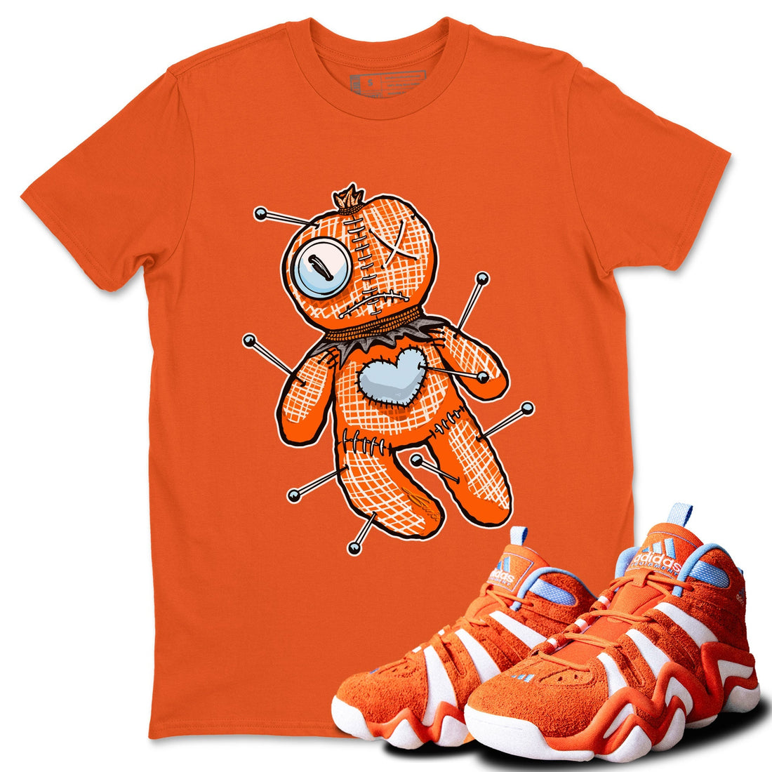 Linen Voodoo Doll Sneaker Tee - Crazy 8 Team Orange