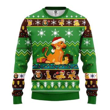 Lion King Simba Ugly Christmas Sweater Green 1 Amazing Gift Idea Thanksgiving Gift ? Usalast
