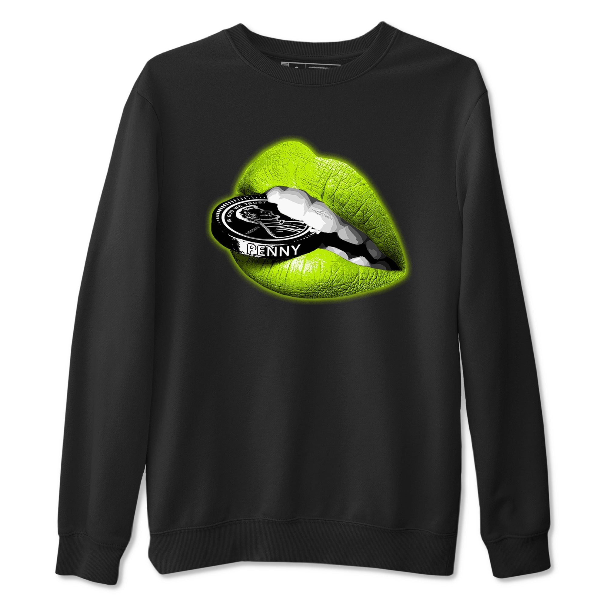 Lips Coin Sneaker Tees - Air Foamposite One Black Volt