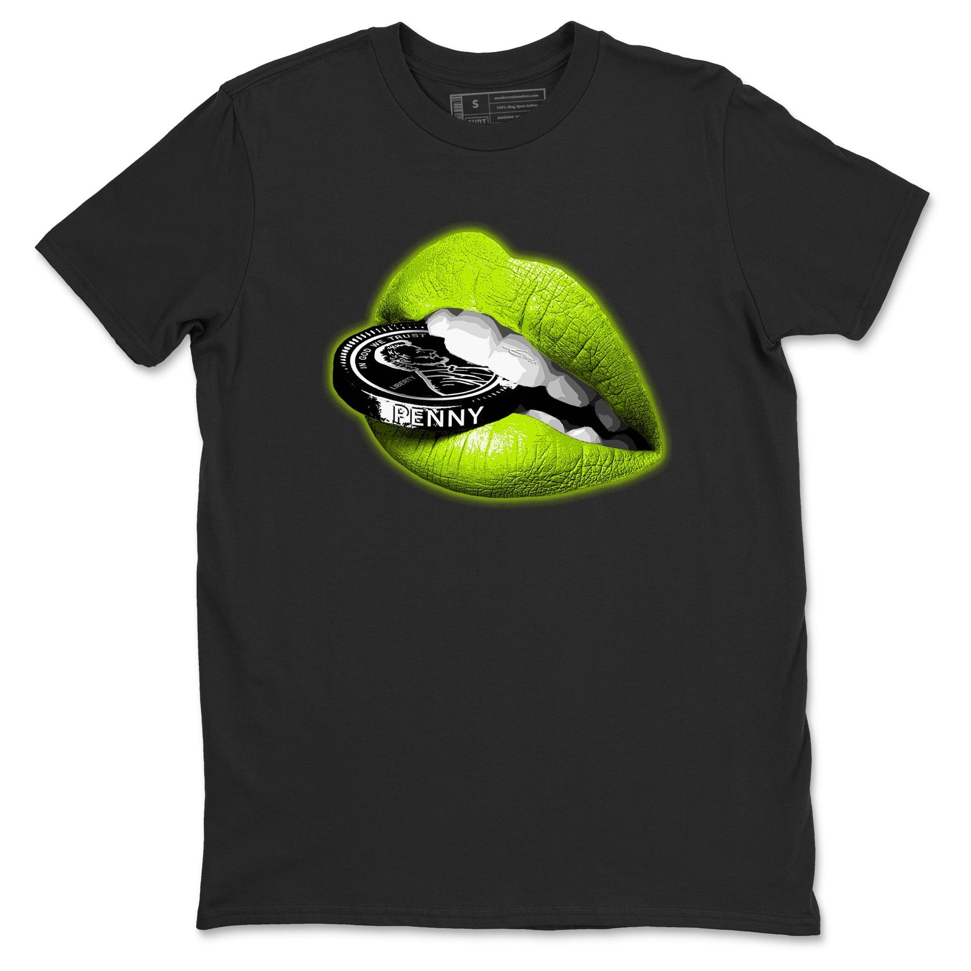 Lips Coin Sneaker Tees - Air Foamposite One Black Volt