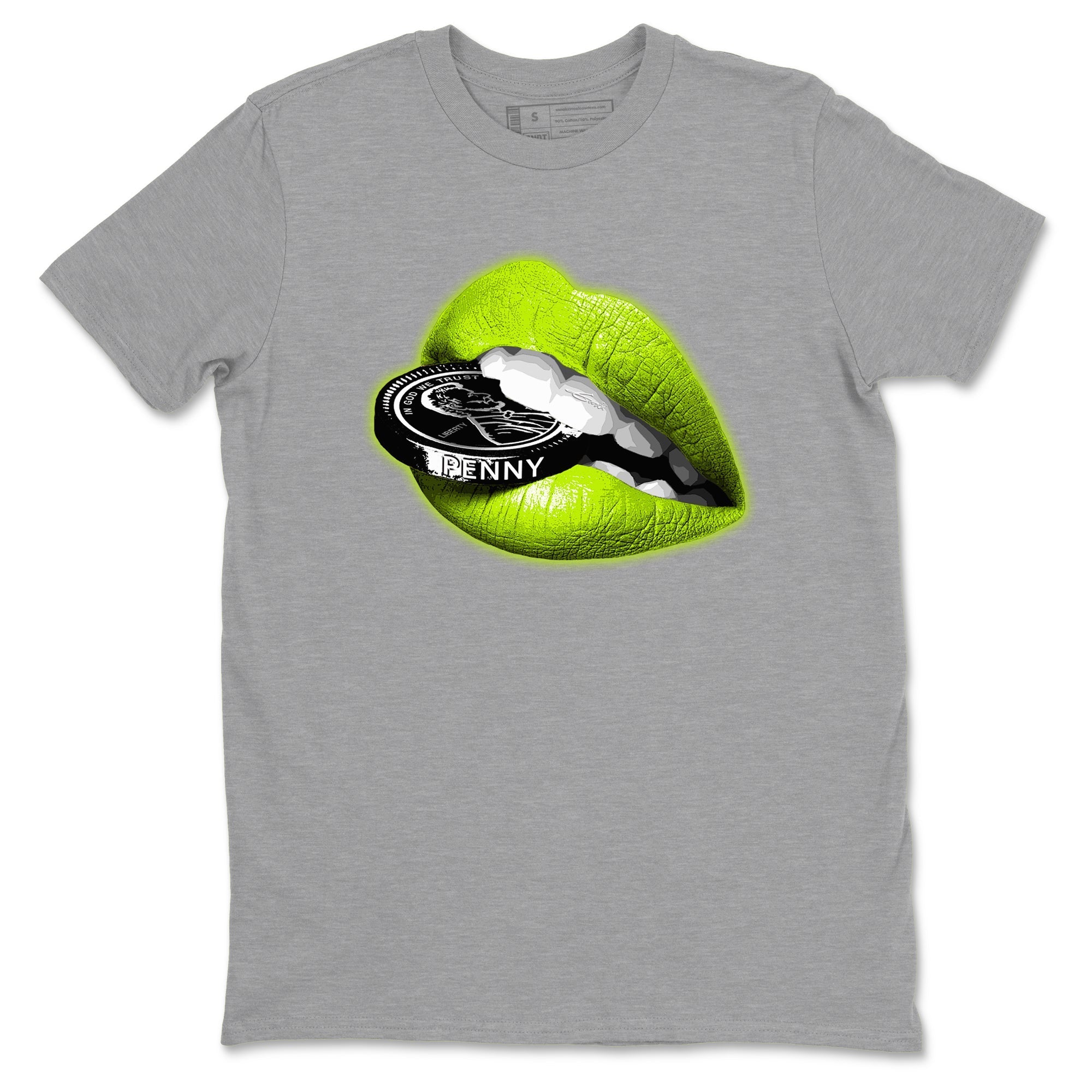 Lips Coin Sneaker Tees - Air Foamposite One Black Volt