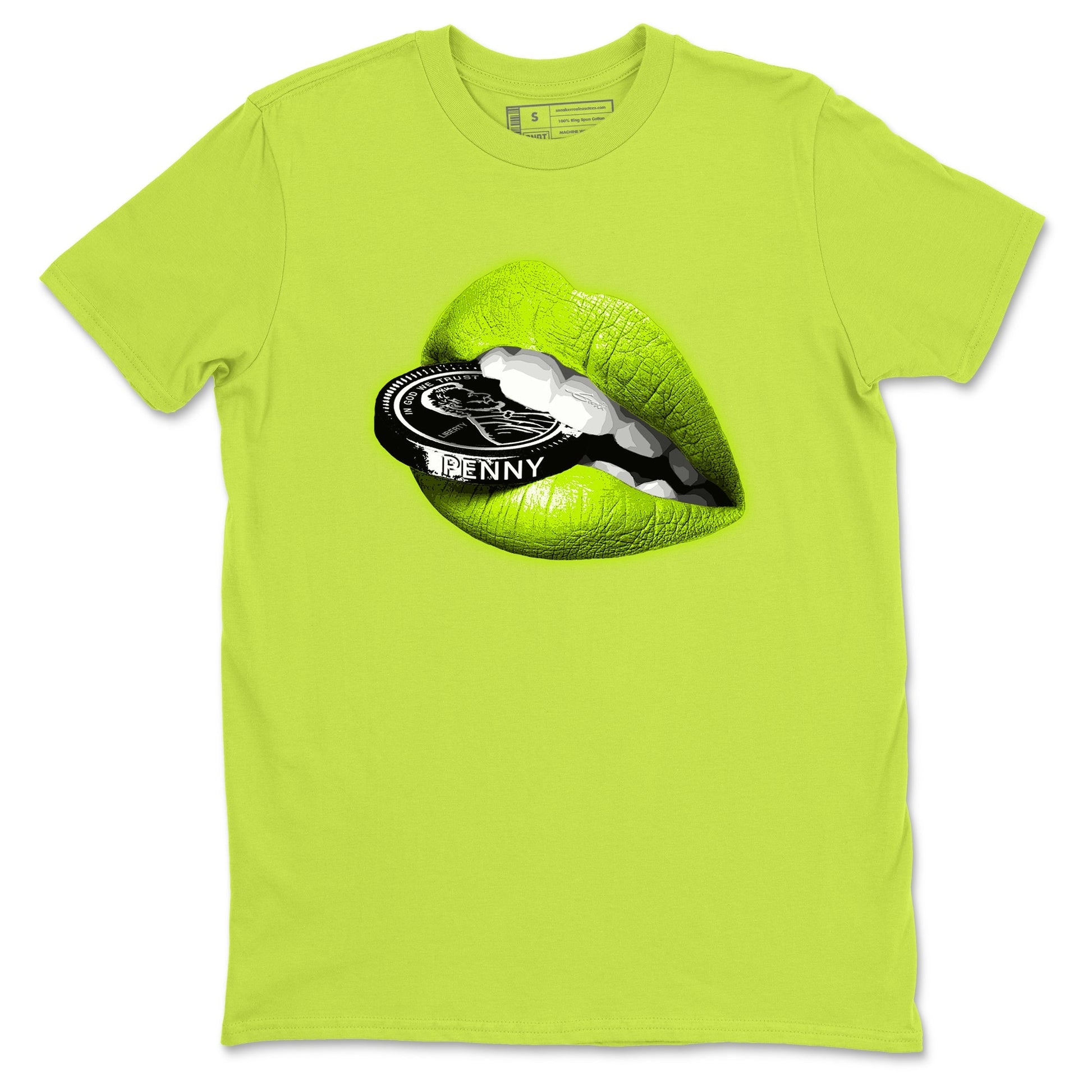 Lips Coin Sneaker Tees - Air Foamposite One Black Volt