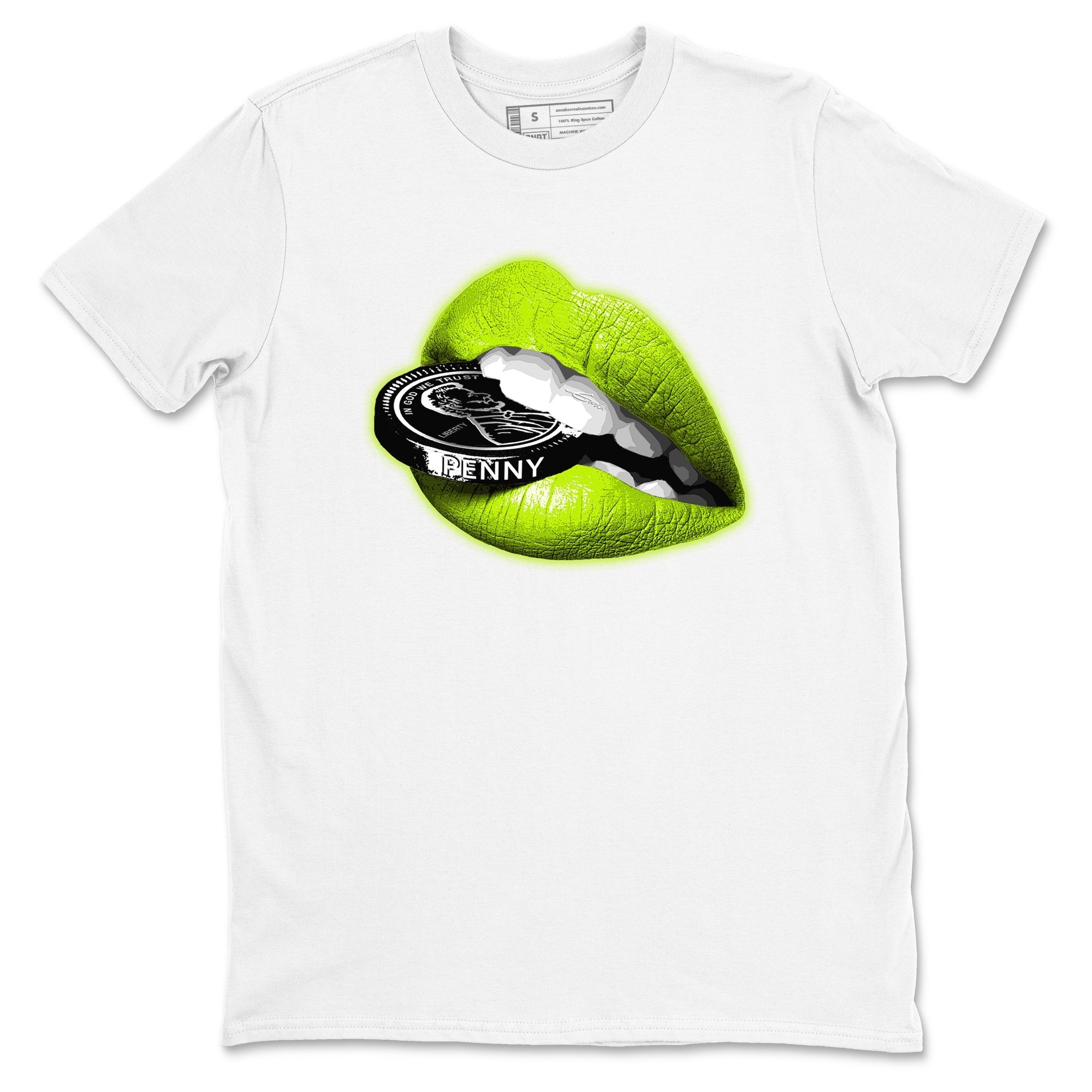 Lips Coin Sneaker Tees - Air Foamposite One Black Volt