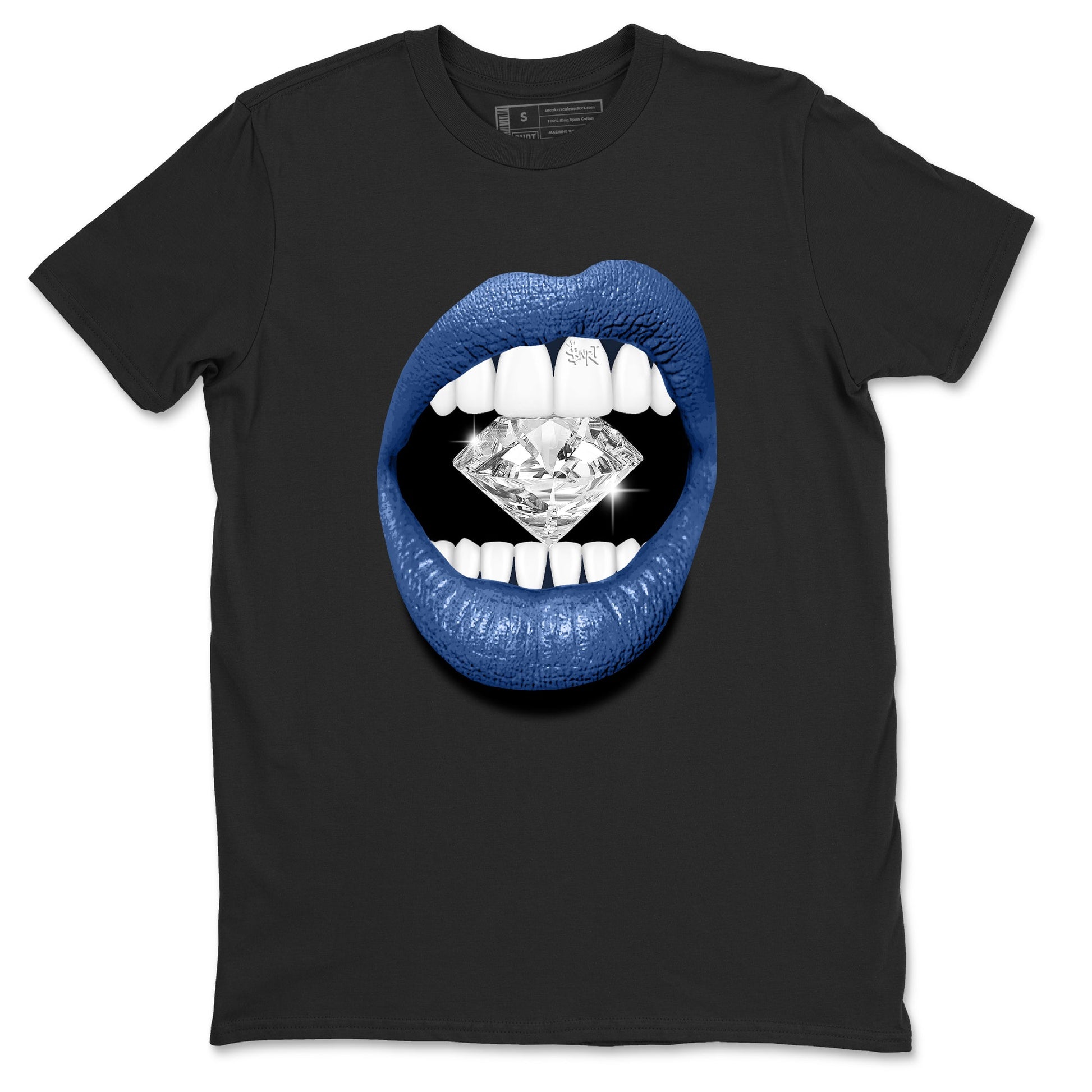 Lips Diamond Sneaker Tees - Air Jordan 11 Diffused Blue