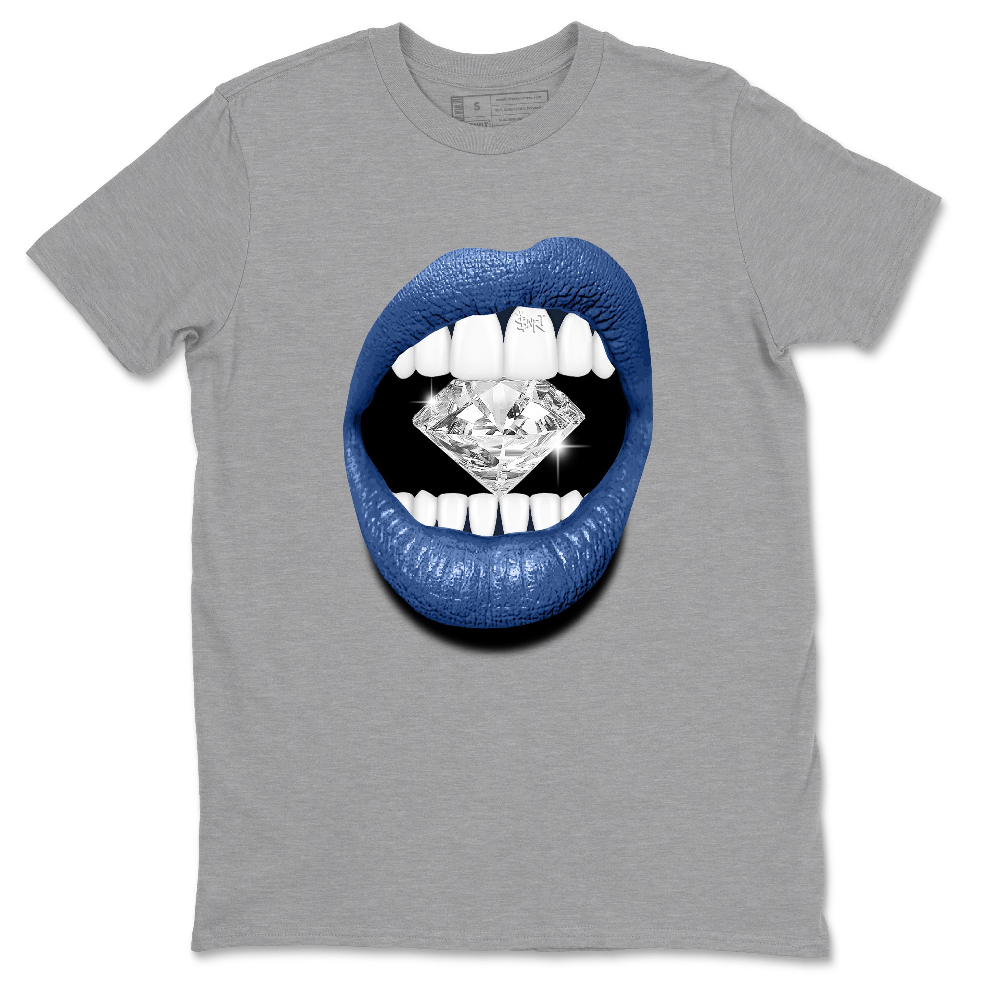 Lips Diamond Sneaker Tees - Air Jordan 11 Diffused Blue
