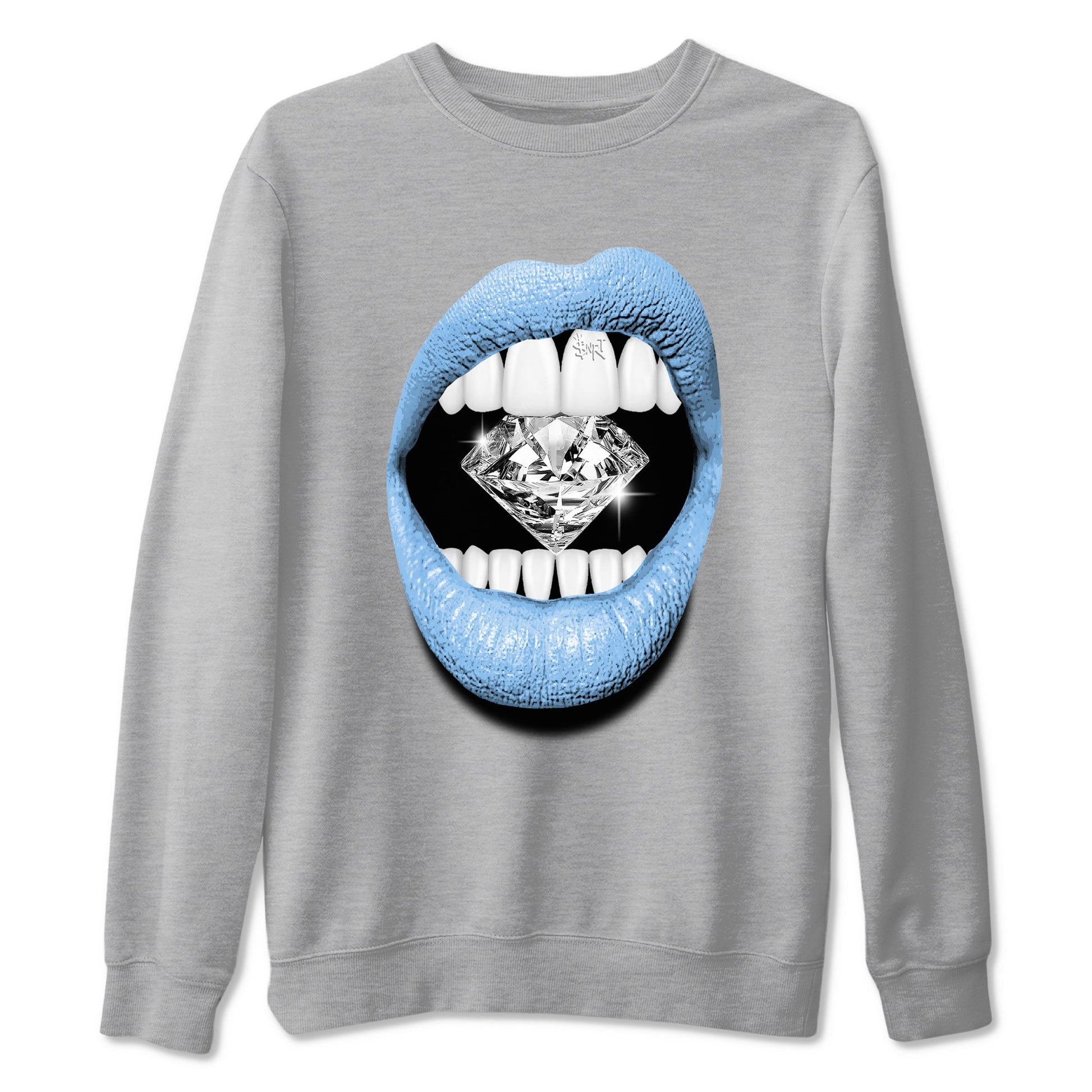 Lips Diamond Sneaker Tees - Air Jordan 11 Legend Blue