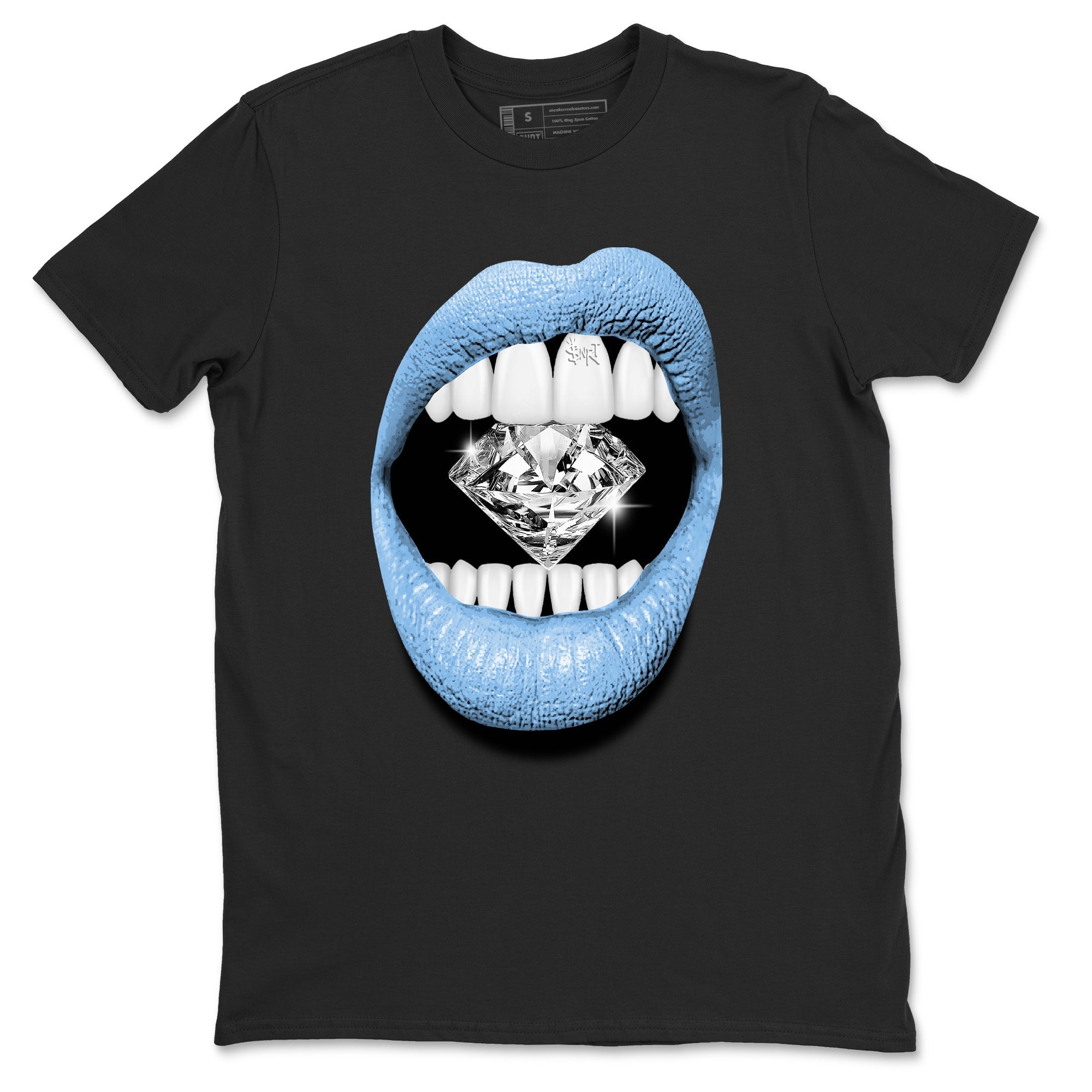 Lips Diamond Sneaker Tees - Air Jordan 11 Legend Blue
