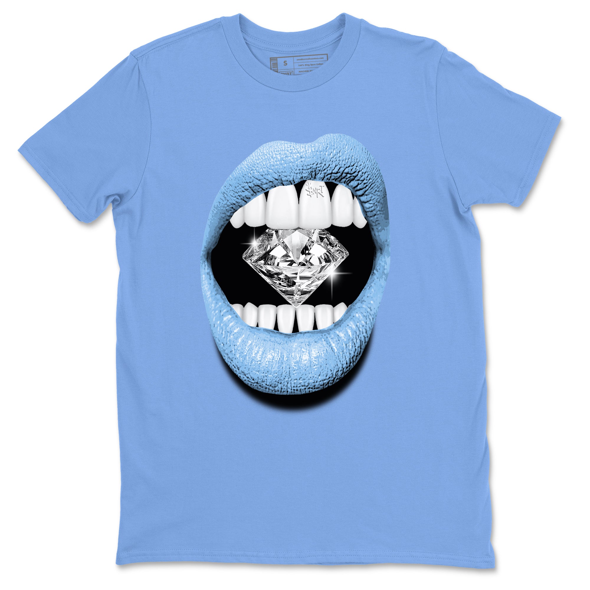 Lips Diamond Sneaker Tees - Air Jordan 11 Legend Blue
