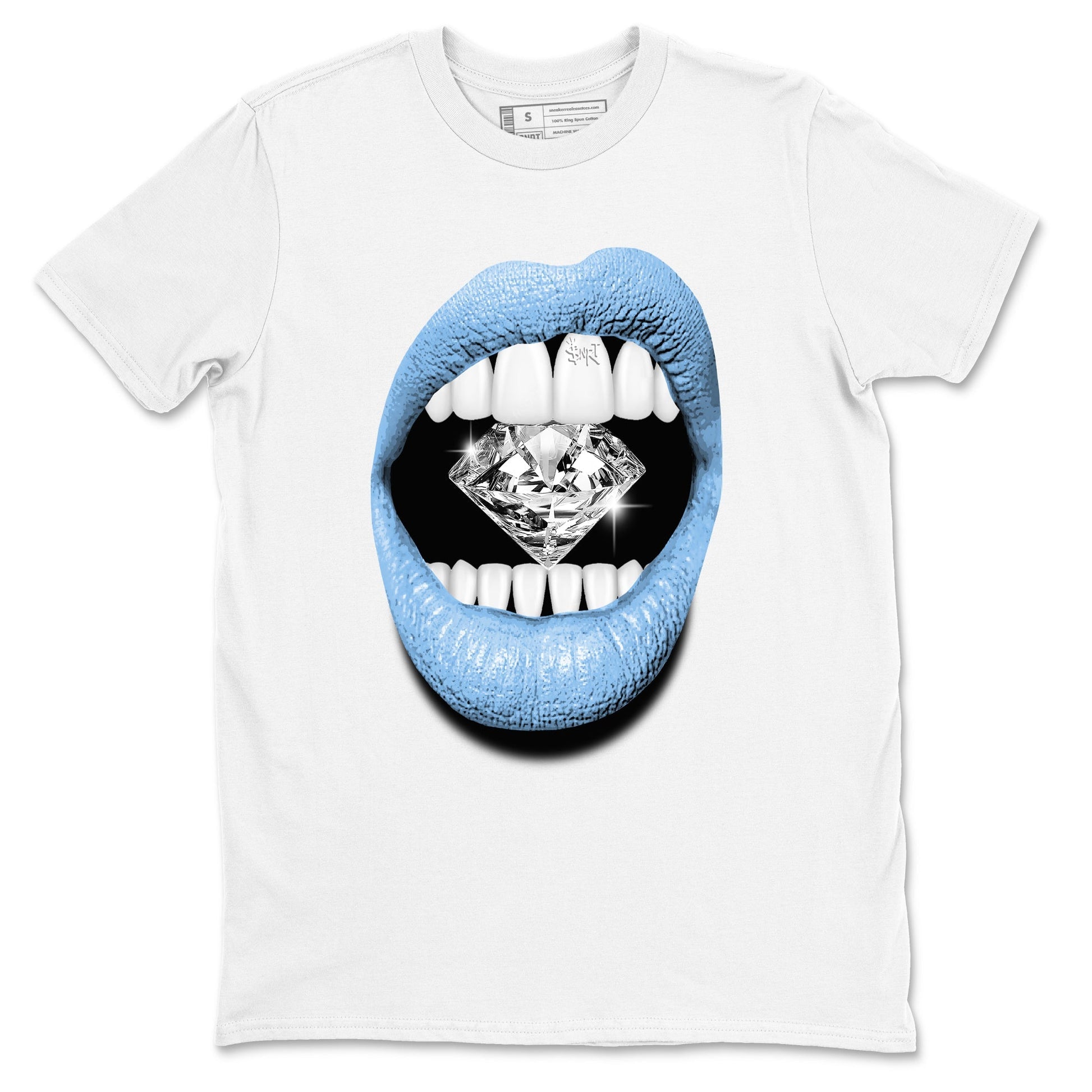 Lips Diamond Sneaker Tees - Air Jordan 11 Legend Blue