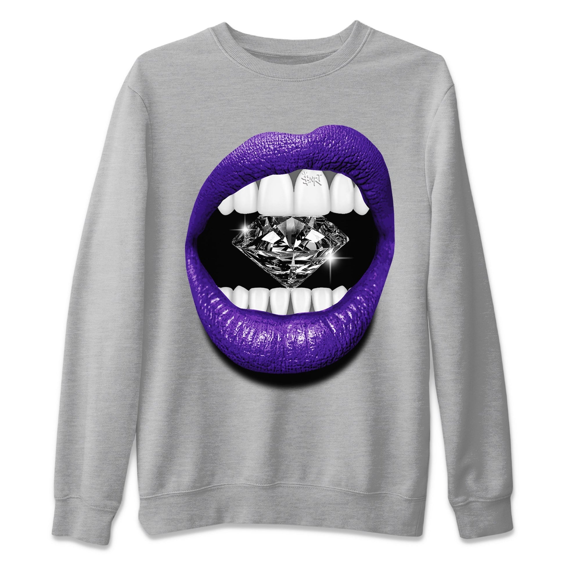 Lips Diamond Unisex Tops - Air Jordan 12 Field Purple